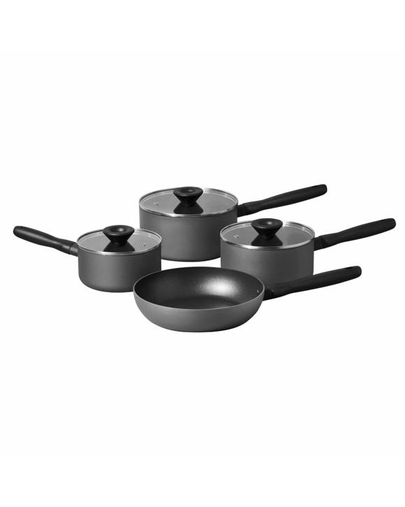 Meyer Bauhaus Series Nonstick Induction 4 Piece Cookware Set - Grey