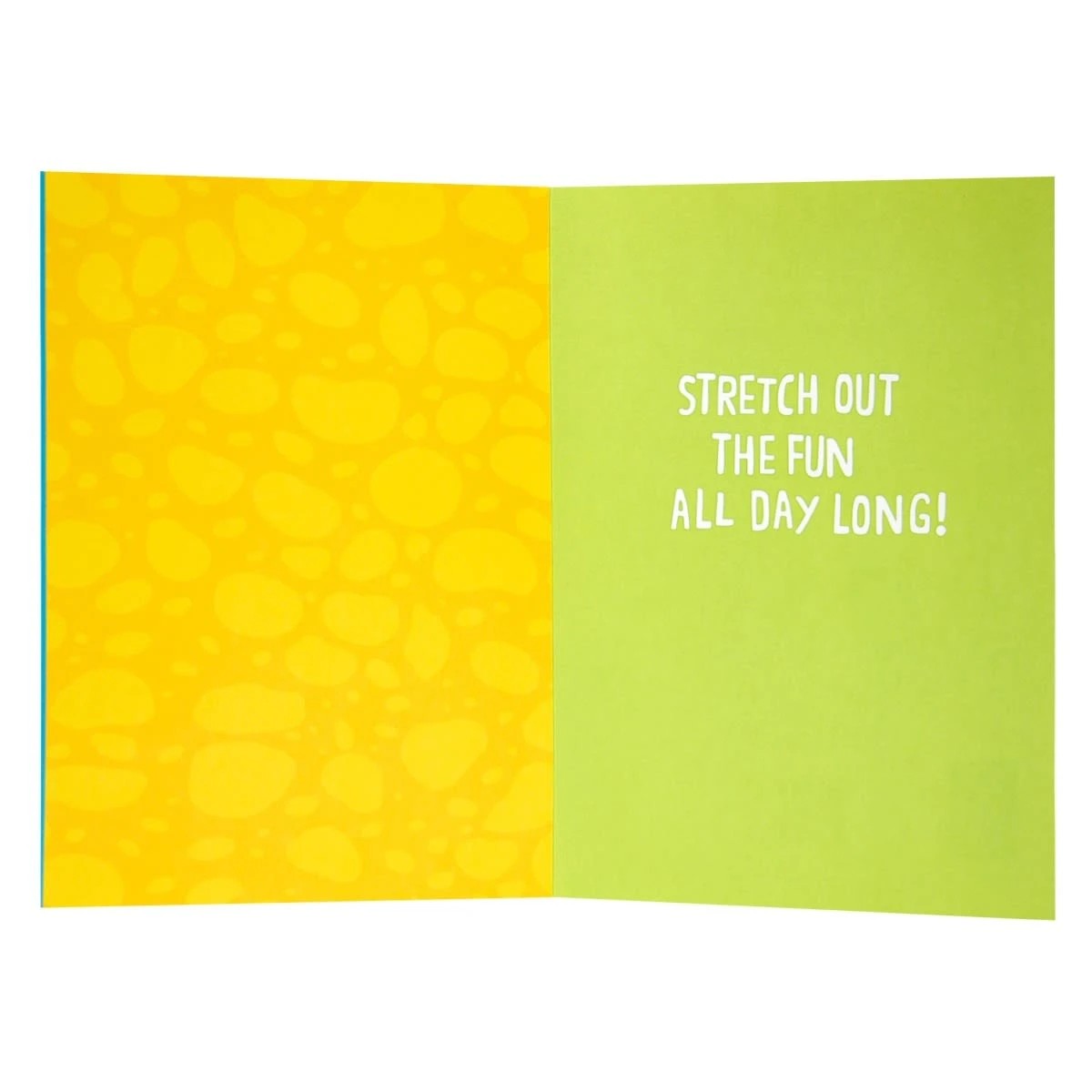 2 Hallmark Fuzzy Belly Giraffe Birthday Card - Stretch Out The Fun, 2 of 3
