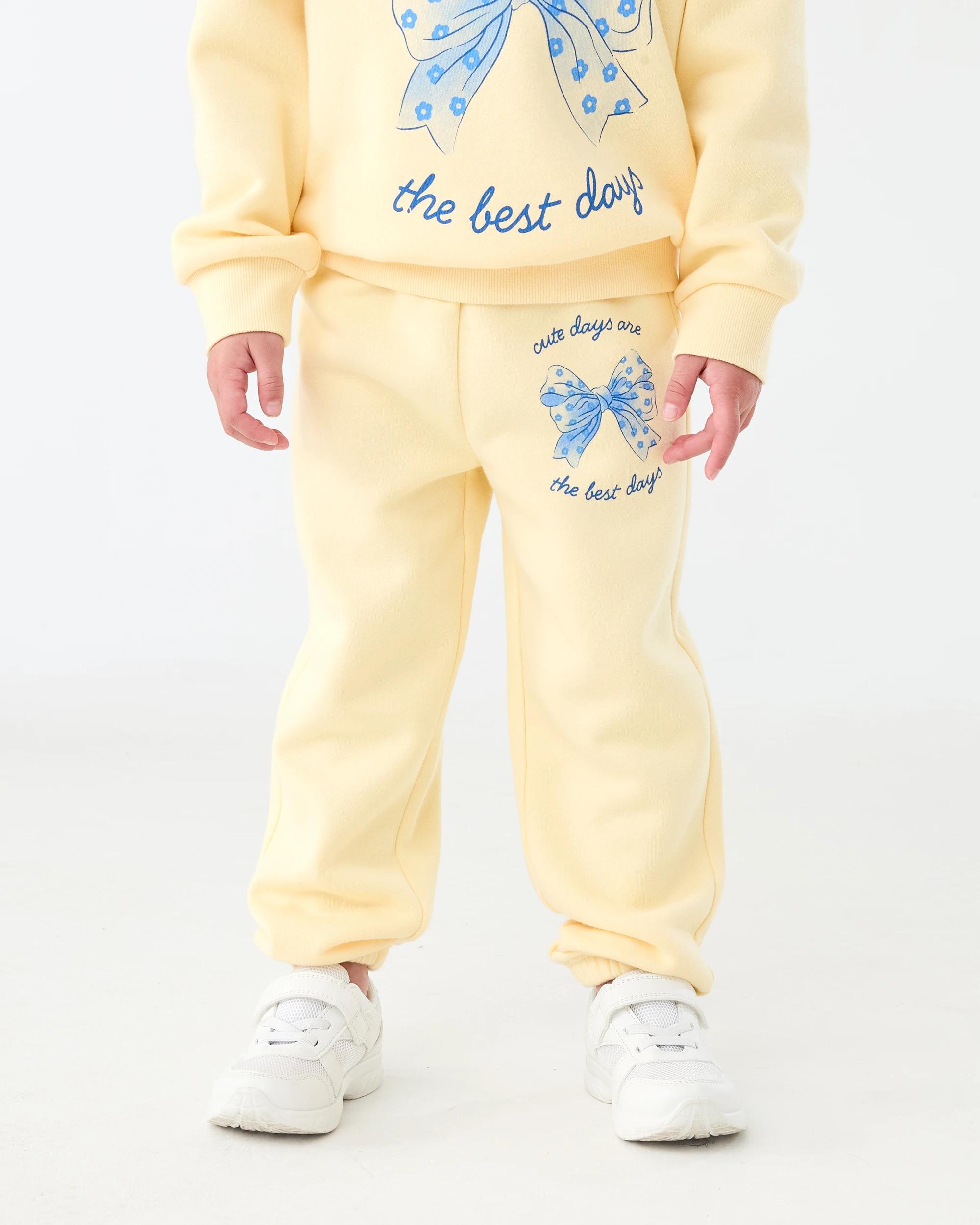 1 Print Trackpants Ylw Bow, 1 of 6