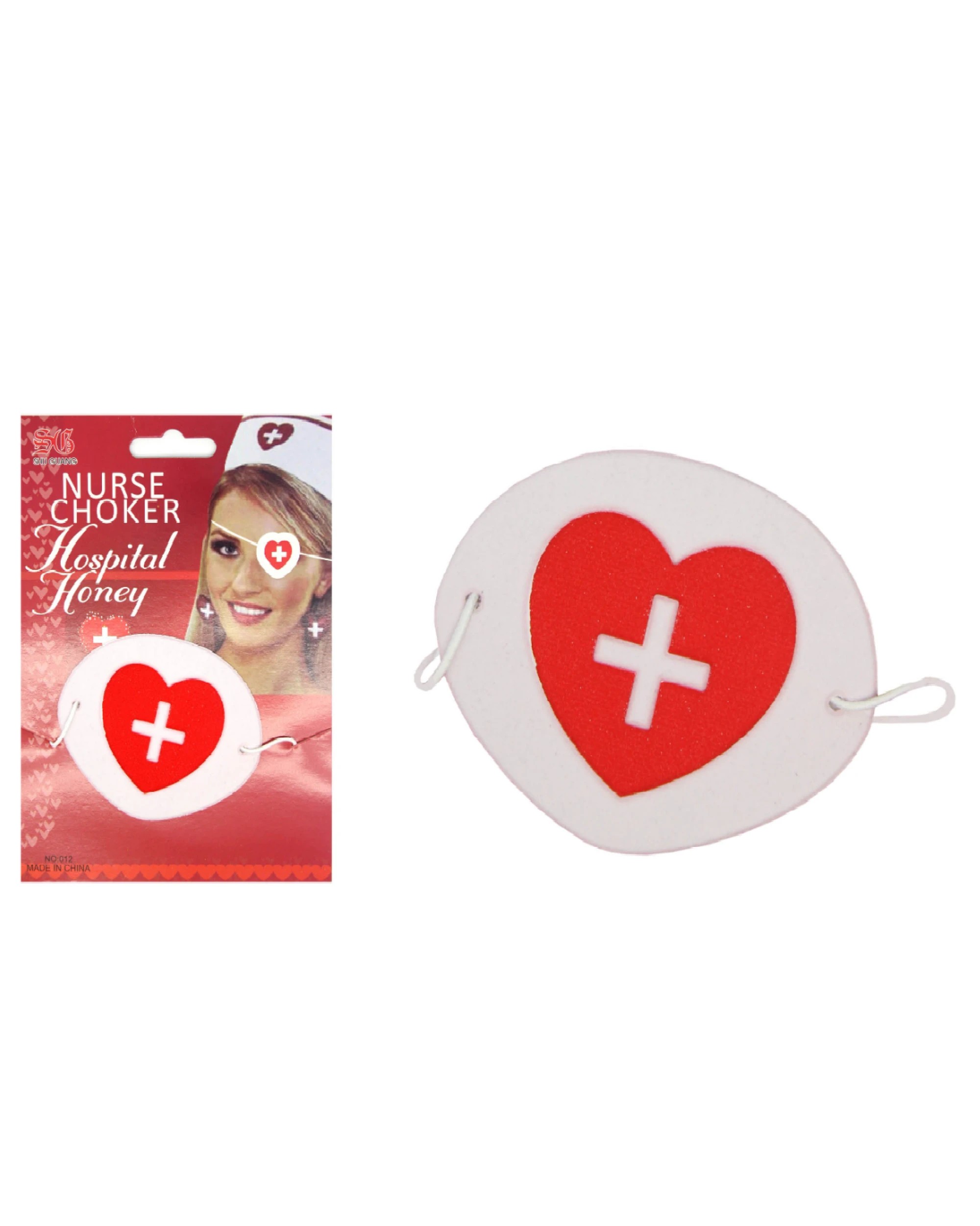 1 BR Costumes Nurse Eye Patch Costume Accessory for Heart-Themed Dress-Up, 1 of 3