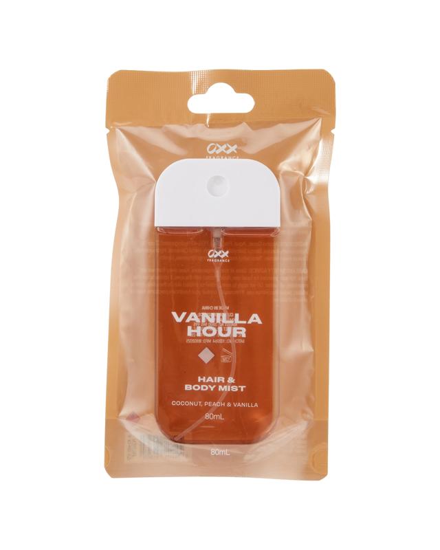 OXX Fragrance Vanilla Hour Hair and Body Mist 80ml - Coconut, Peach and Van