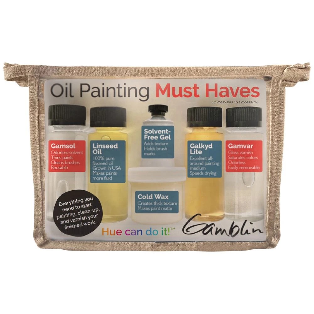1 Gamblin Oil Painting Must Haves Set 6 Pack, 1 of 2