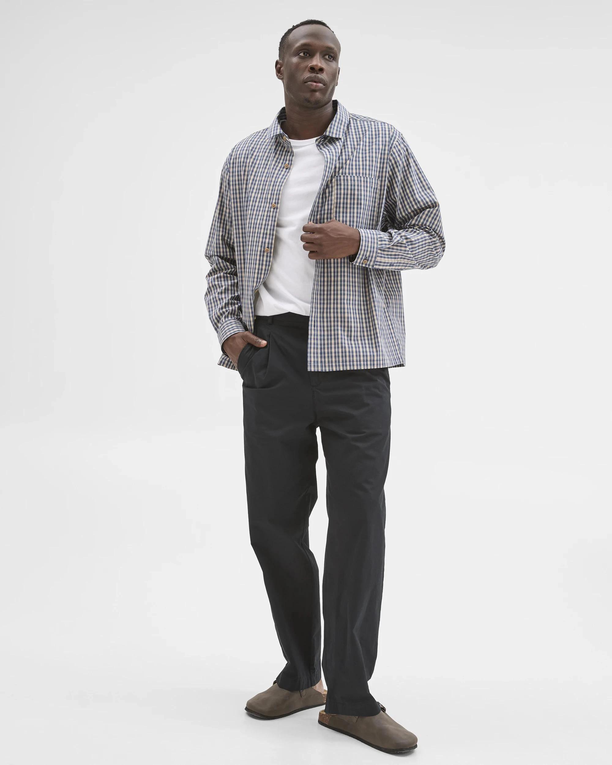 5 Commons Australian Cotton Business Shirt BLUE CHECK, 5 of 7