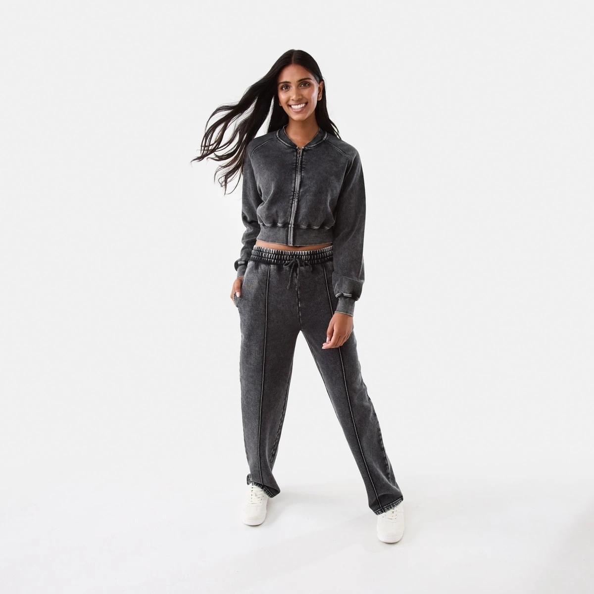 2 Washed Bomber Jacket Black, 2 of 7
