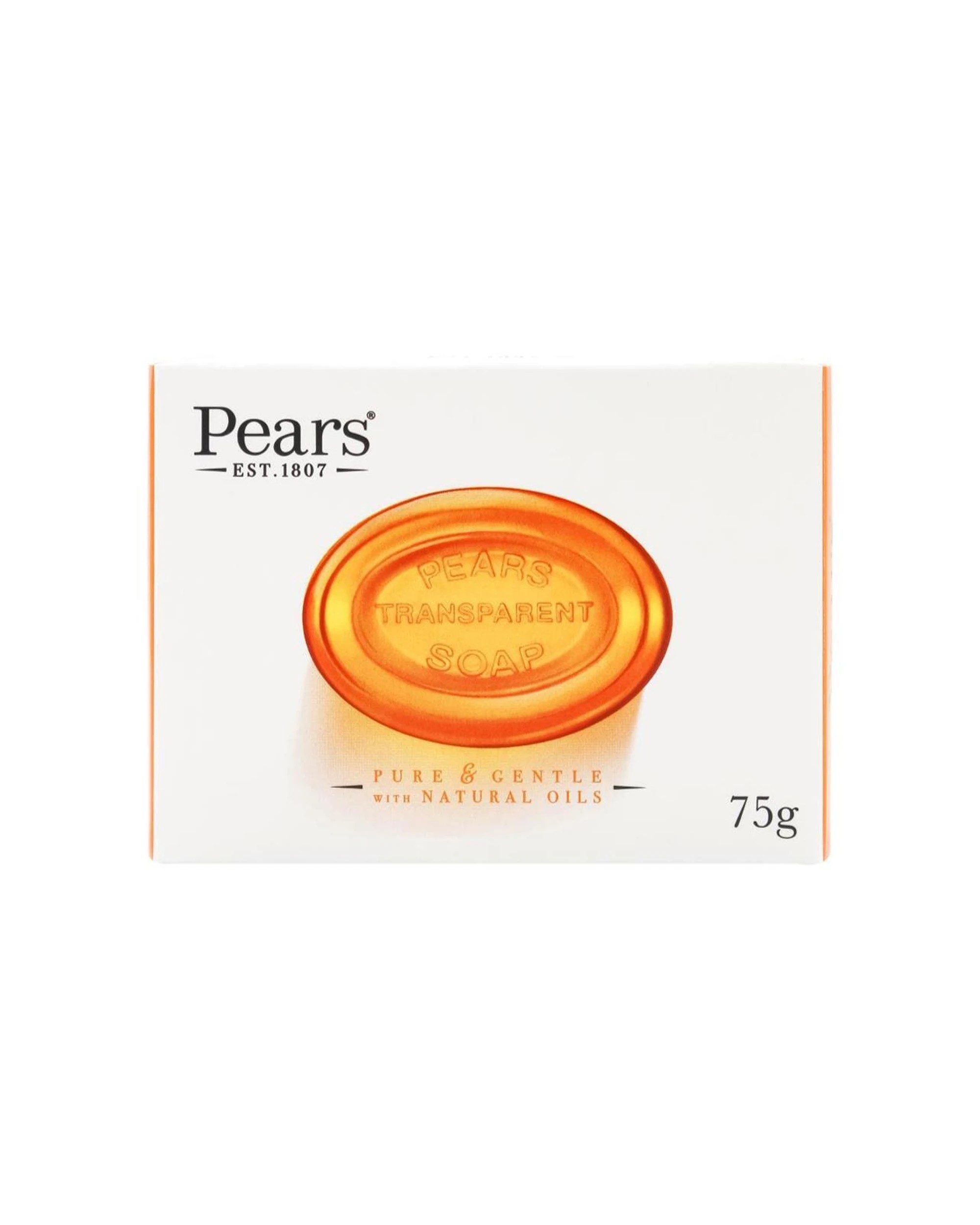 2 Pears 12pk 75g Pure & Gentle Transparent Bar Soap With Natural Oils - White, 2 of 4