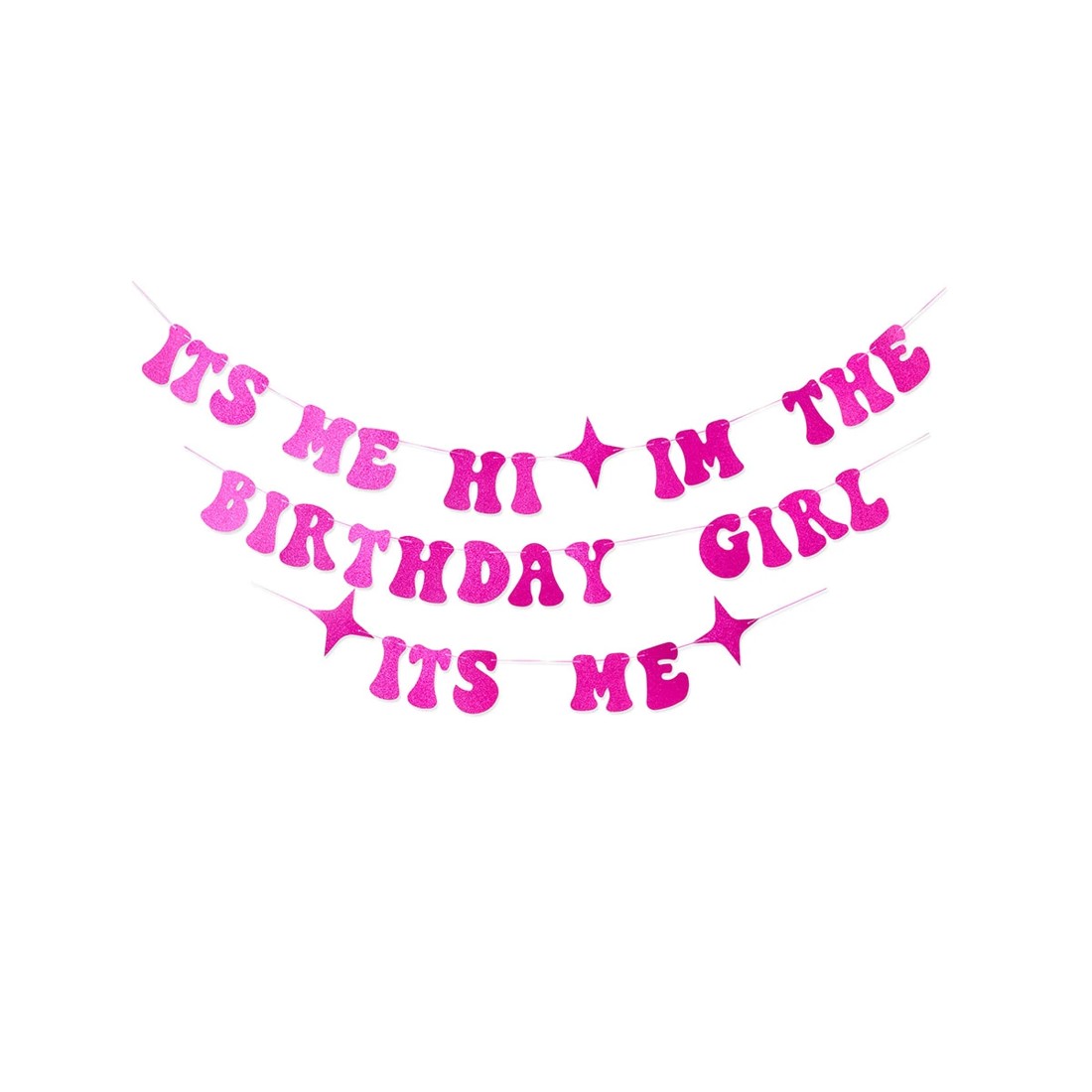 2 3 Piece I'm The Birthday Girl Bunting Pack, 2 of 6