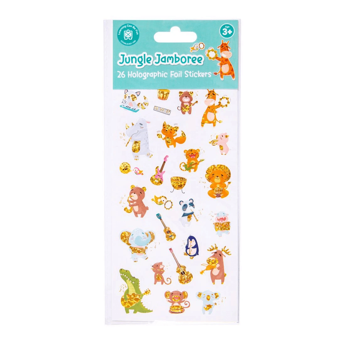 1 Learning Can Be Fun Jungle Jamboree Holographic Stickers, 1 of 3