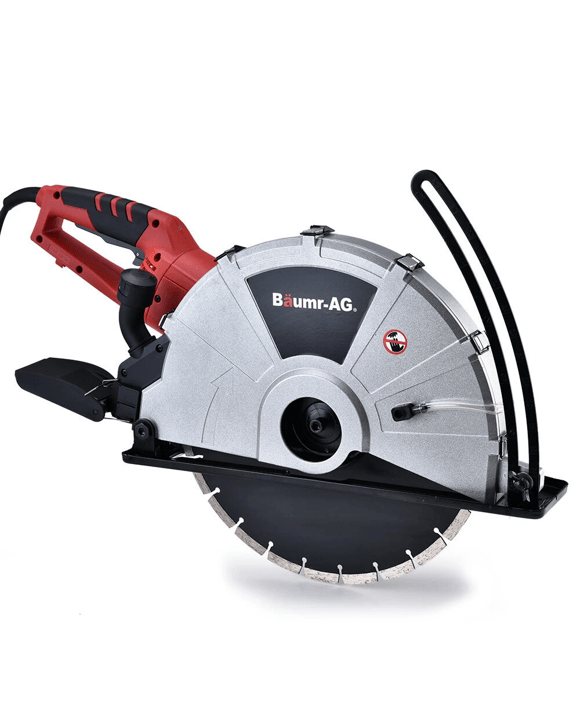 Baumr-AG 2400W Electric Concrete Saw 355mm Demolition Cutter Wet Dry Demo Tool Circular Cutting