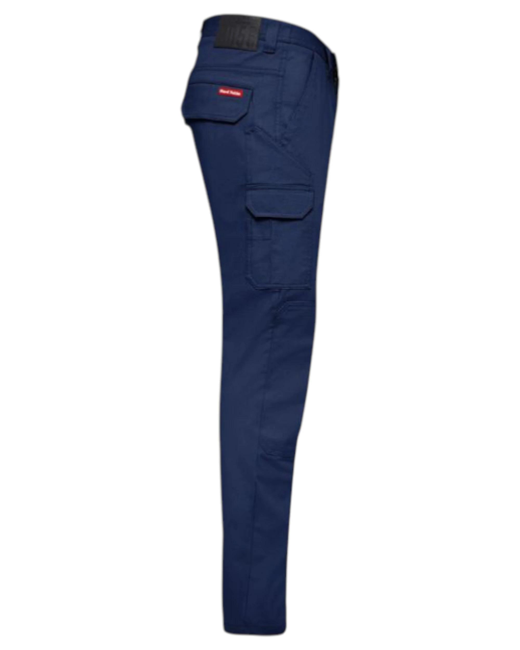 6 Hard Yakka Mens 3056 Stretch Canvas Cargo Pants Navy NAVY, 6 of 6
