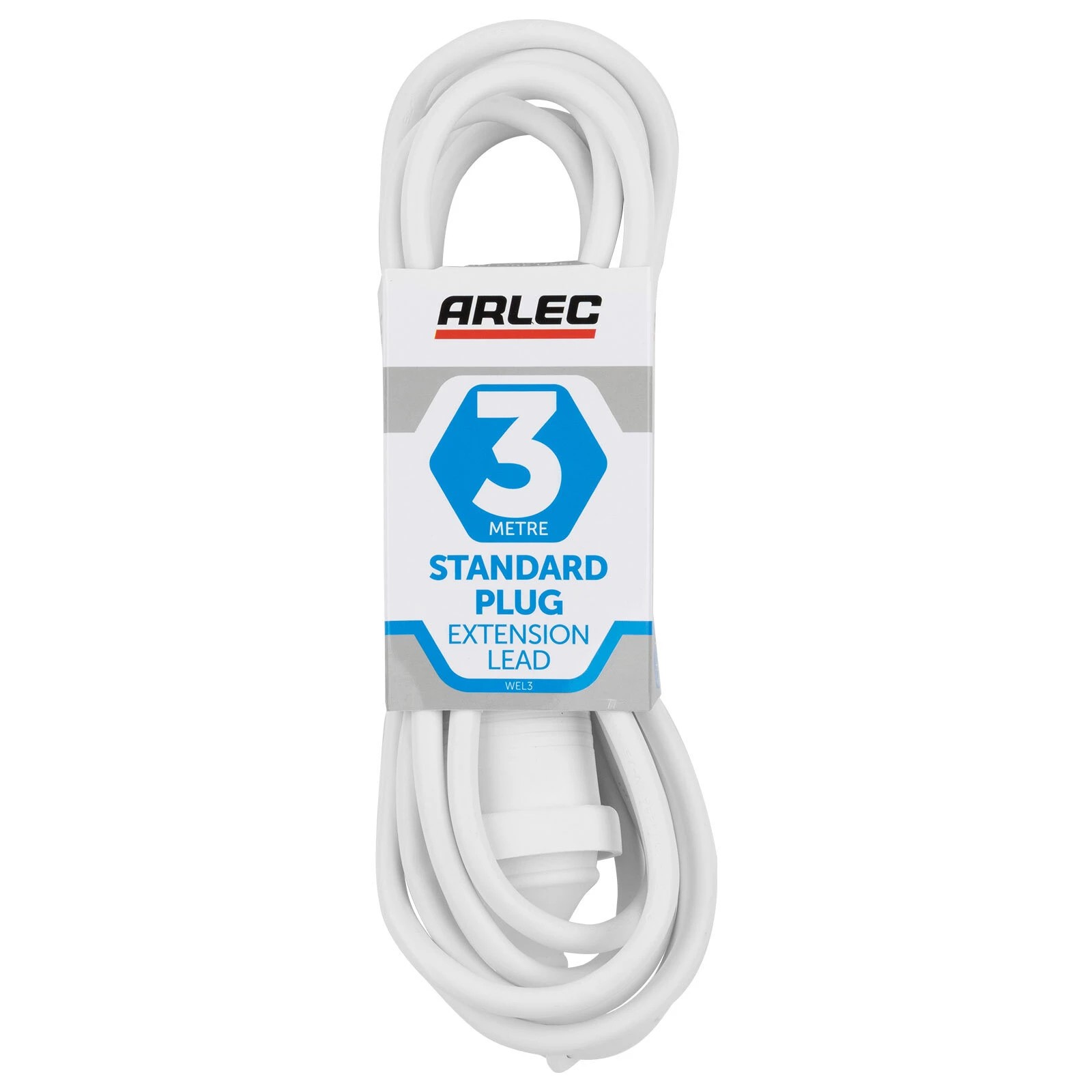 1 3m Arlec White Domestic Extension Lead, 1 of 2
