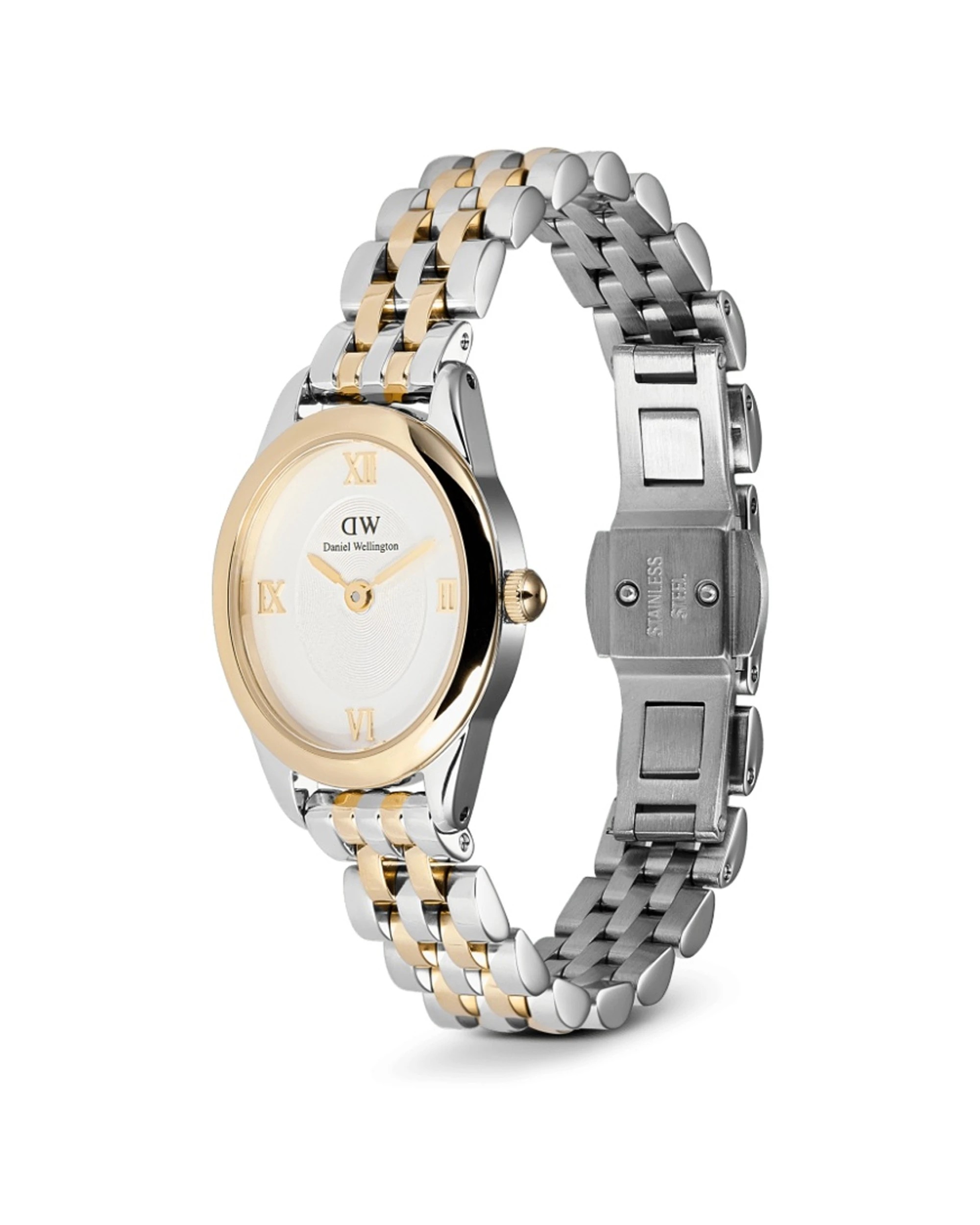 3 Daniel Wellington Ophelia Mini Two Tone Gold Silver Watch 22x25.5mm Elegant Oval Dial, 3 of 6