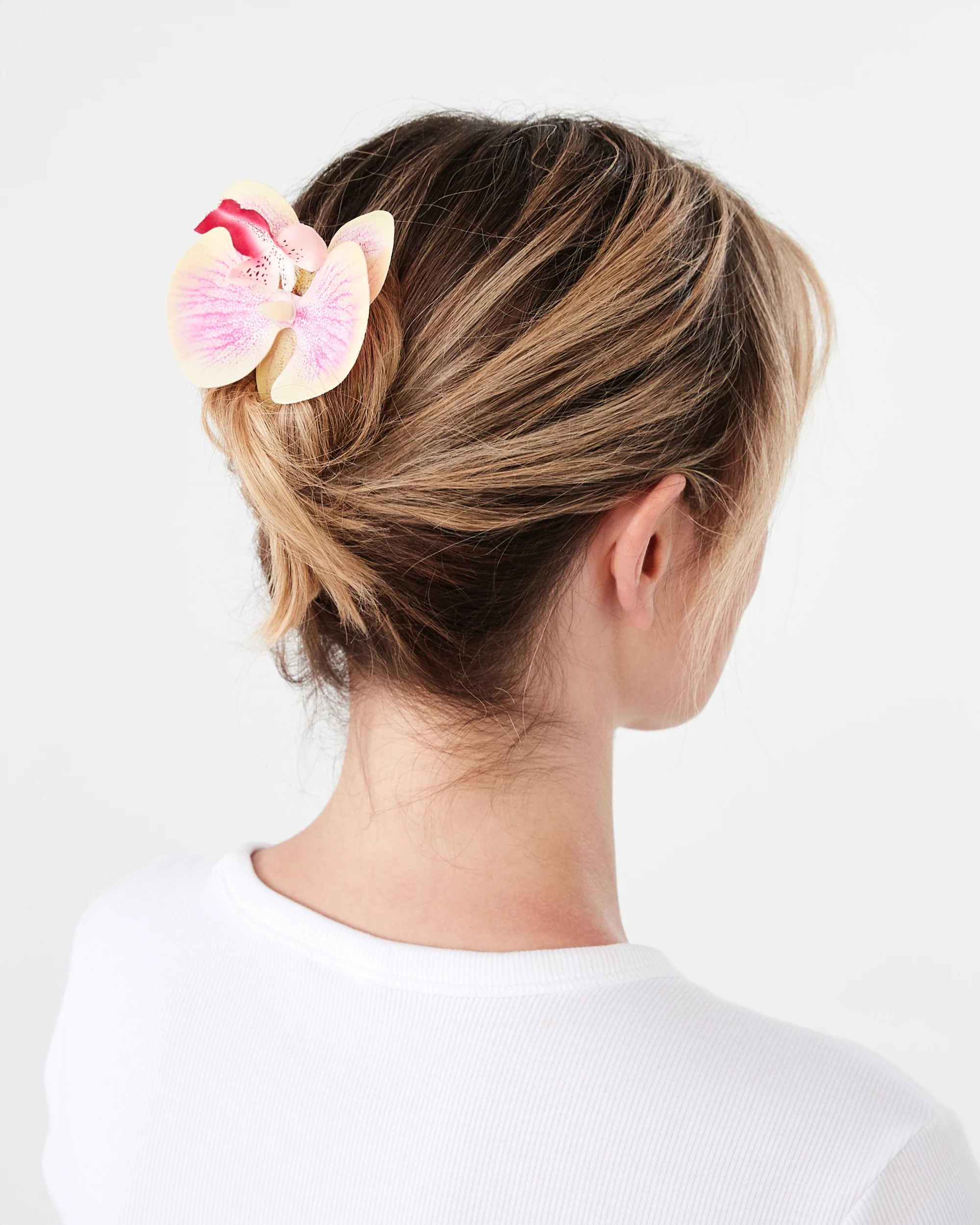 3 Orchid French Hair Pin - Yellow, 3 of 4