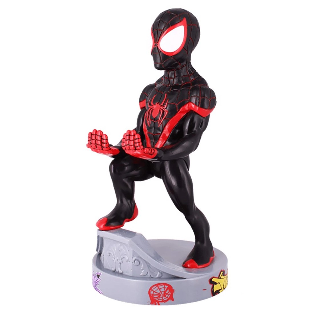 3 Marvel - Miles Morales Cable Guy Stand - Black,Grey, 3 of 4