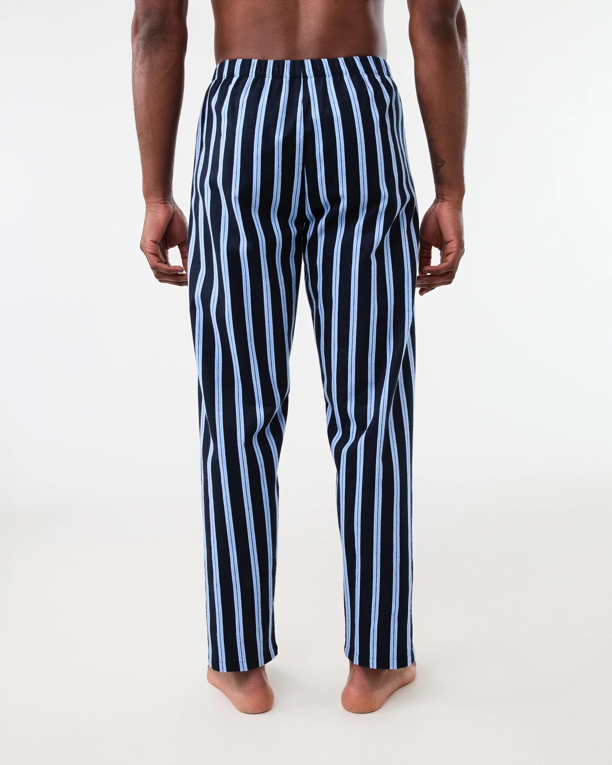 3 Flannel Sleep Pants Nvy Stripe, 3 of 5