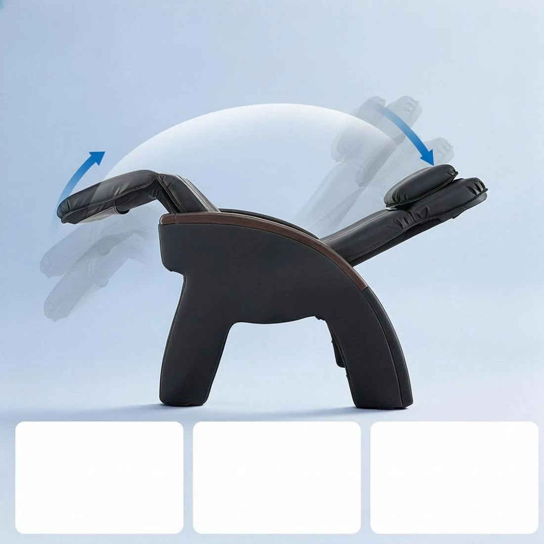 6 Livemor Massage Chair Electric Recliner Home Massager ARIA - Black, 6 of 7