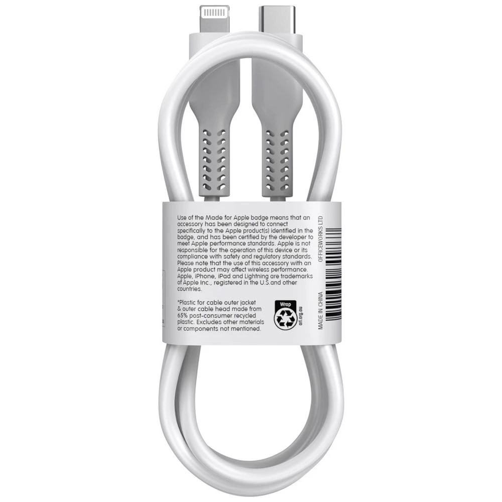 6 Keji USB-C to Lightning Cable 1m White, 6 of 6