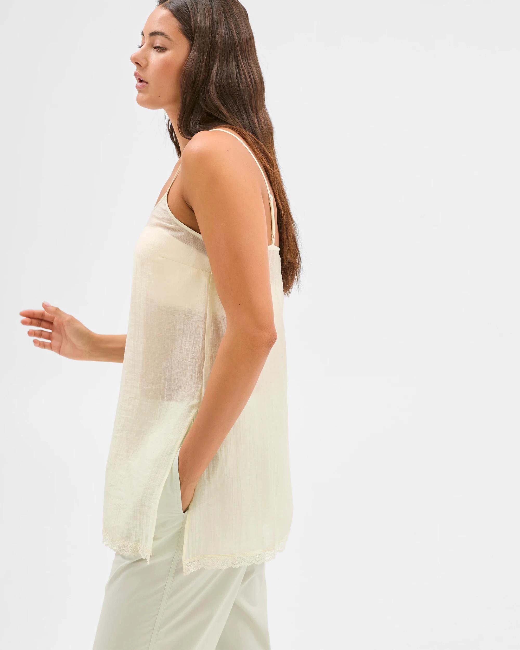 5 Sheer Tunic Strappy Cami - Lily Loves PISTACHIO, 5 of 6
