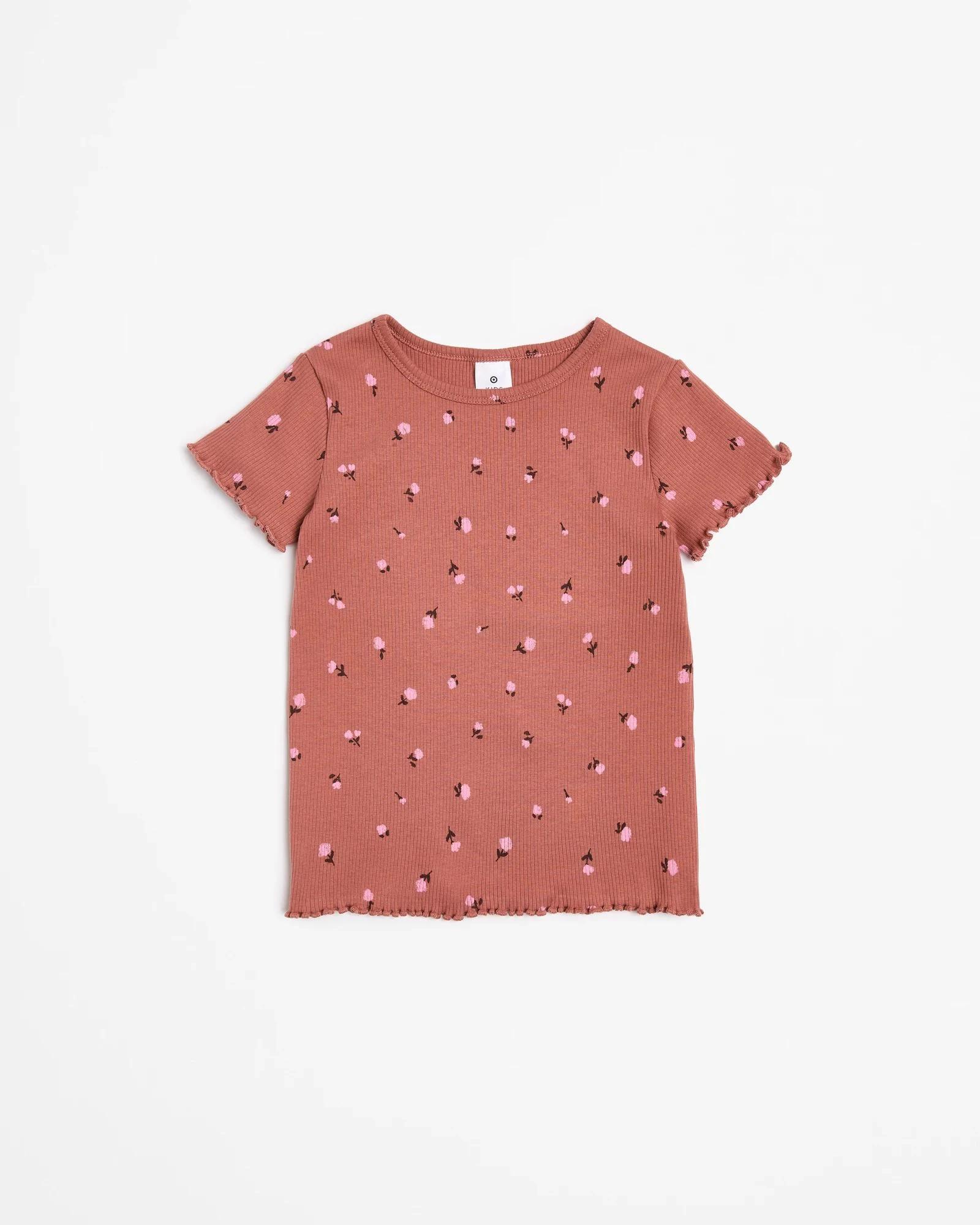 4 Target Australian Cotton Rib T-shirt TERRACOTTA, 4 of 5