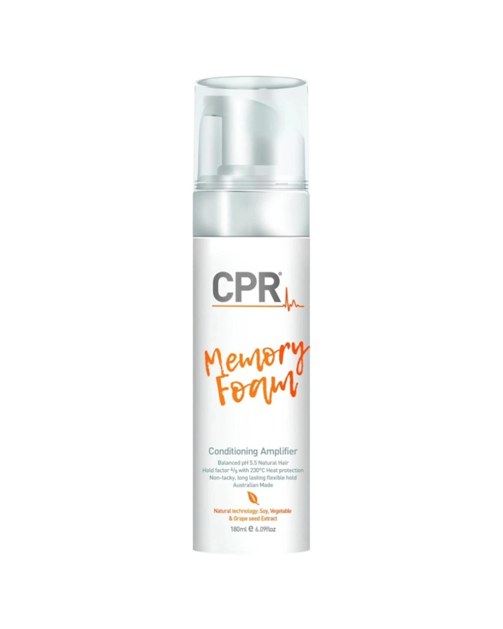 1 CPR Hair Memory Foam 180ml Volume Boost Heat Protection Long Lasting Hold Hair Styling - White, 1 of 1
