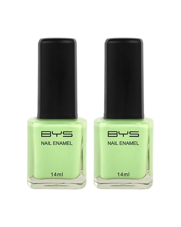 BYS 2PK BYS Steal The Limelight Nail Polish Long Wearing Chip Resistant 14ml - Green