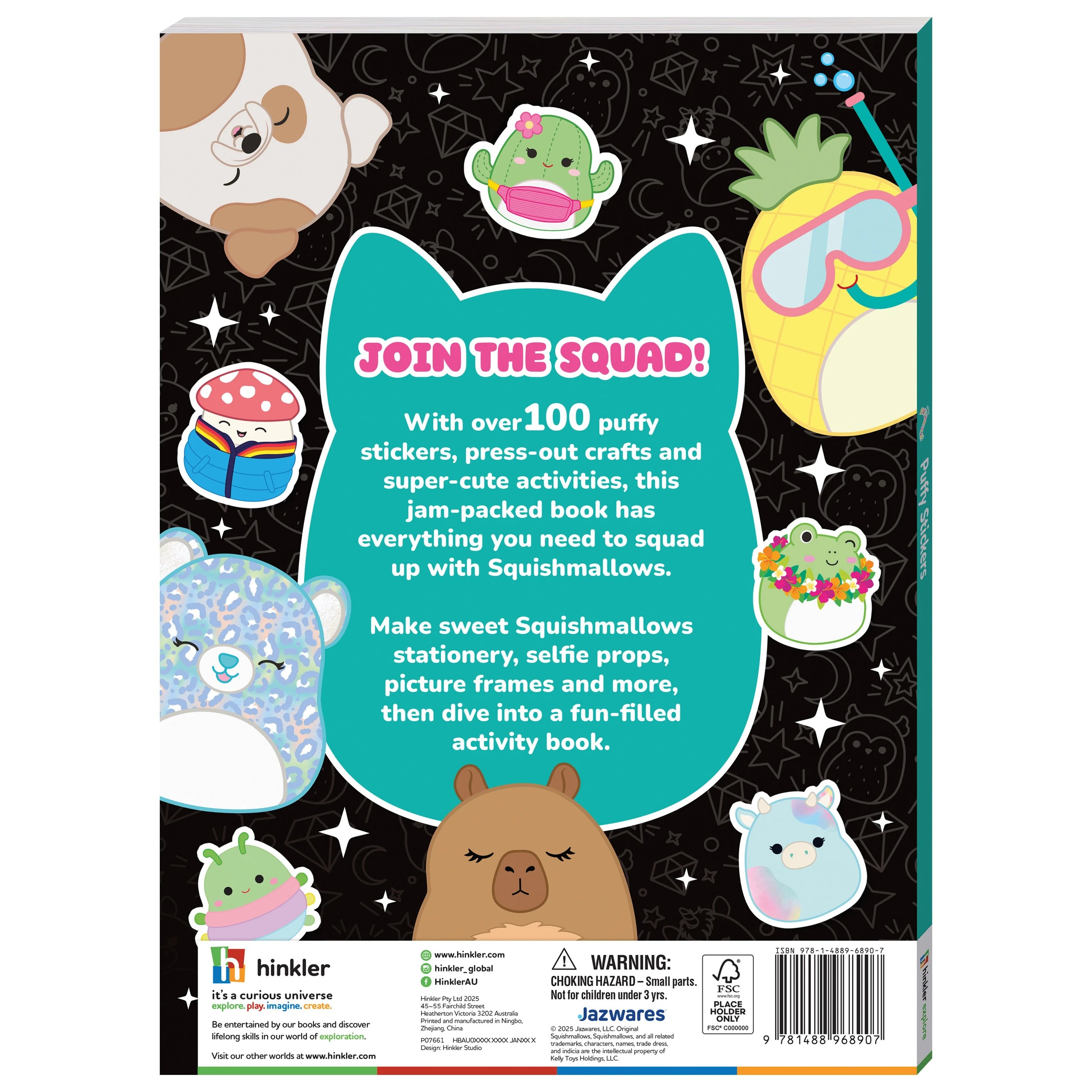 2 Original Squishmallows Puffy Stickers - Book, 2 of 6