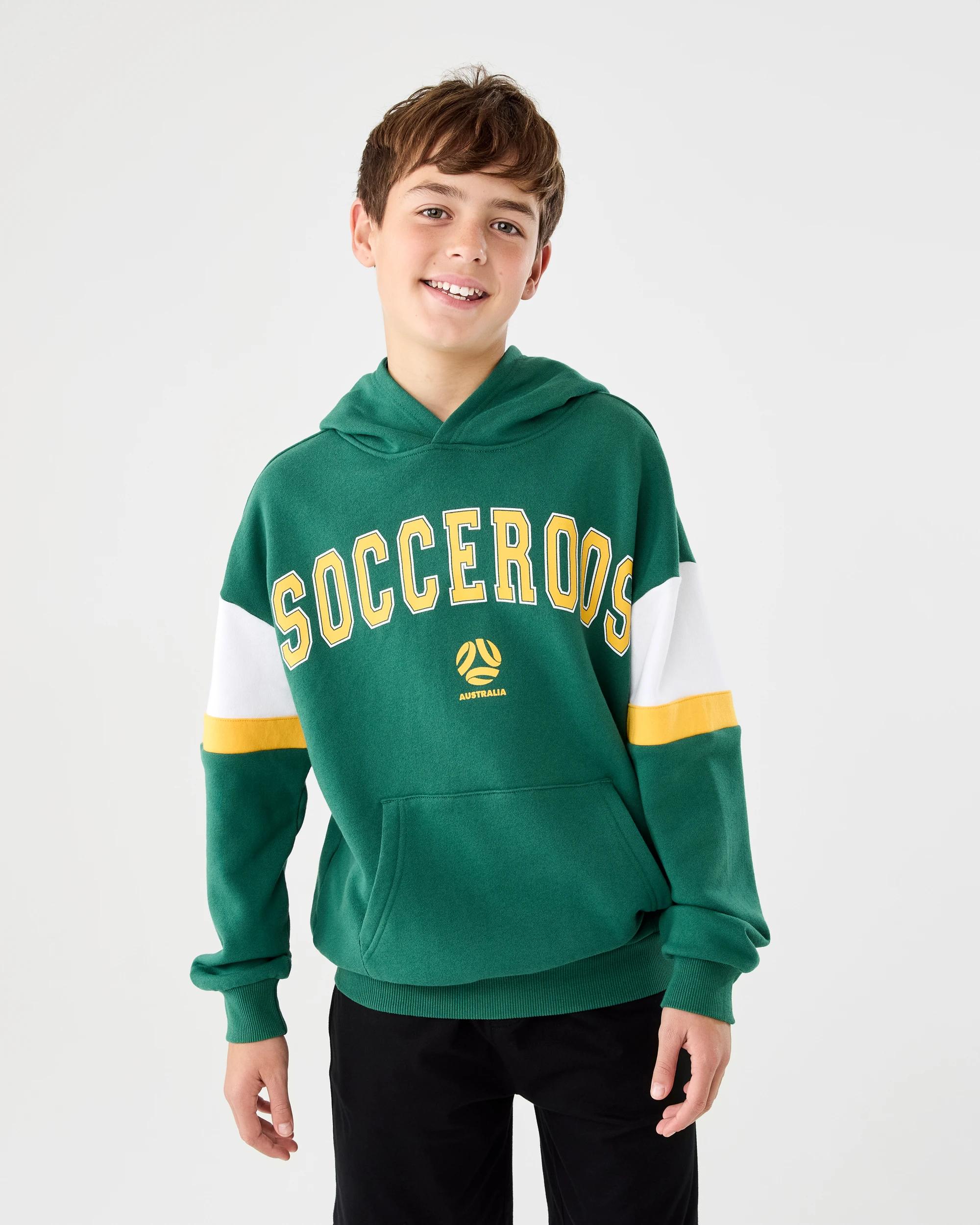 1 Socceroos Youth Hoodie Green, 1 of 7