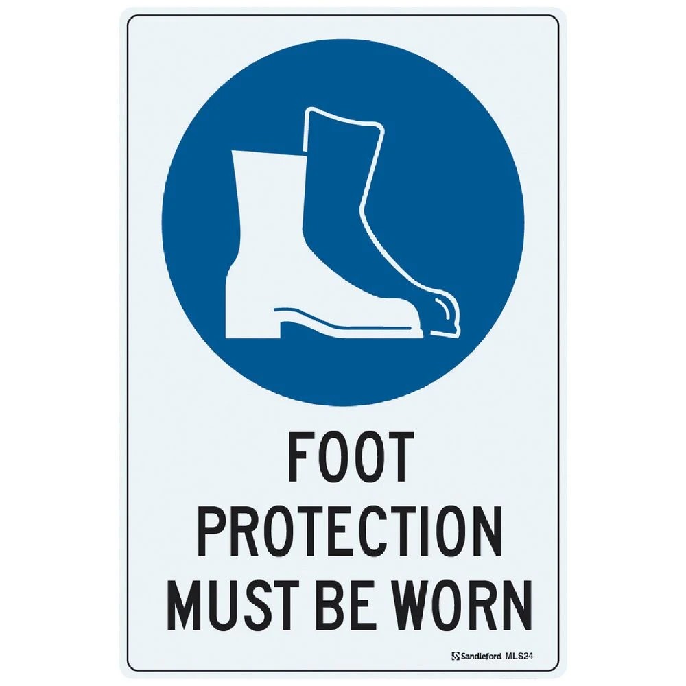 1 Foot Protection Sign 30 x 45cm, 1 of 1