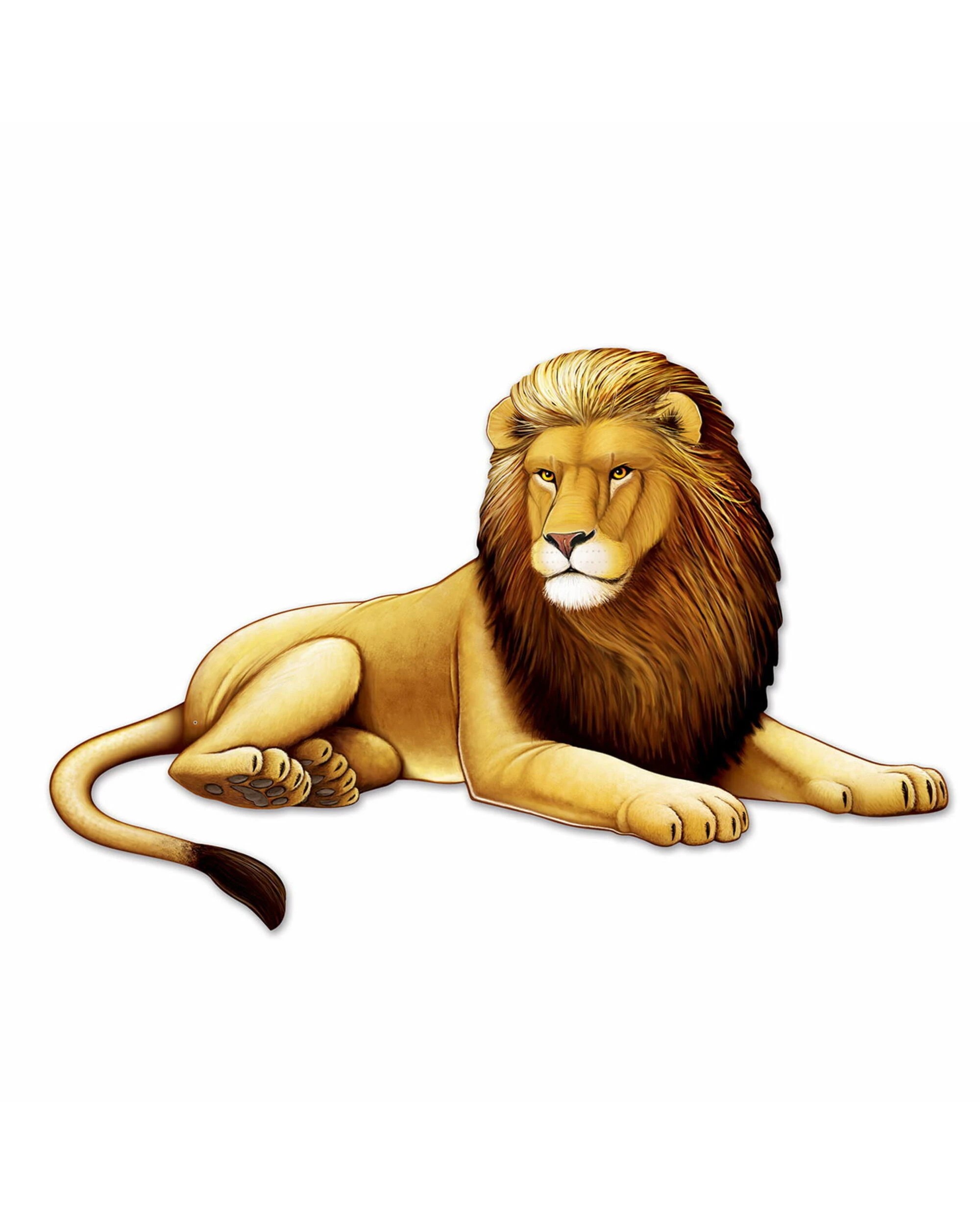 1 Beistle Large Jointed Lion Cutout, 1 of 1