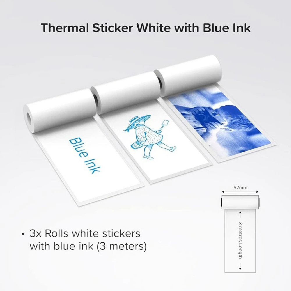 2 myFirst Thermal Sticker White with Blue Ink, 2 of 2