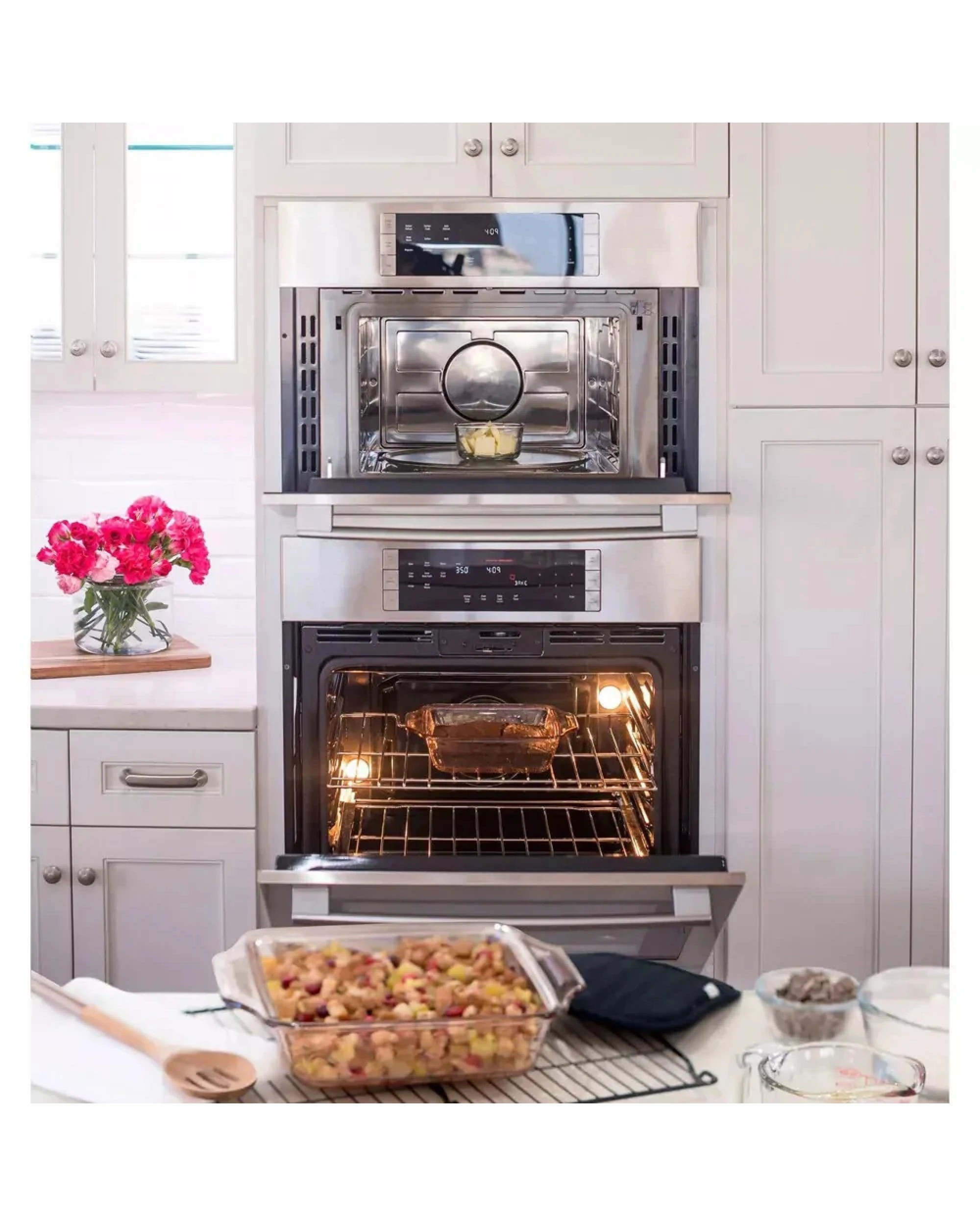 2 Anchor Hocking Fire King 23cm/1.5L Glass Bread/Loaf Dish Kitchen Baking Clear, 2 of 3