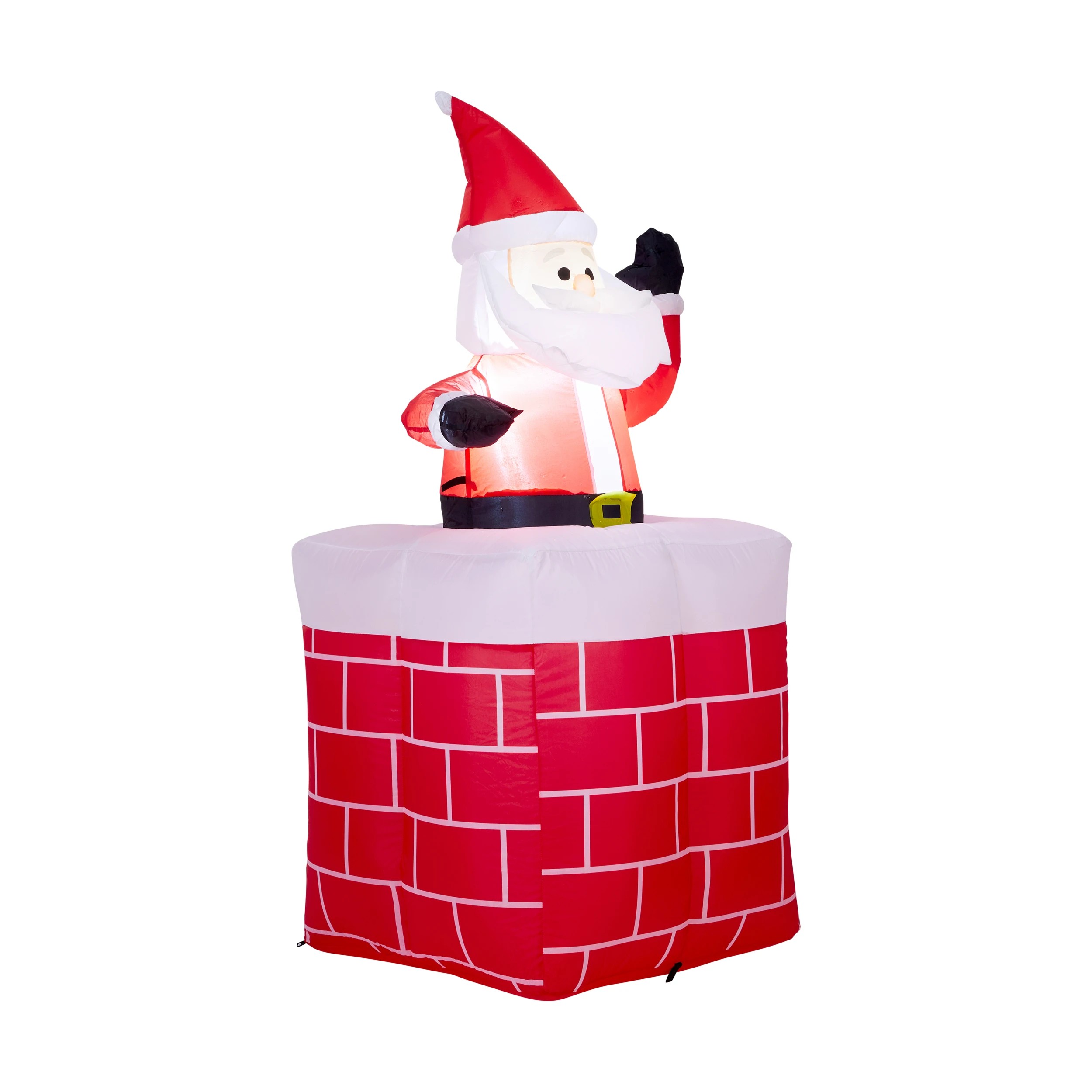 3 Low Voltage LED Inflatable Santa in Chimney, 3 of 9