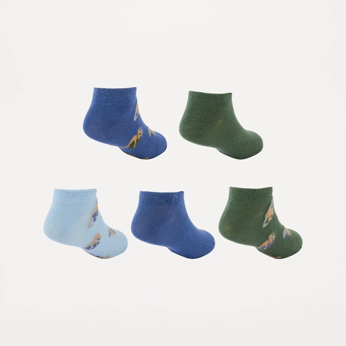 2 5 Pack Low Cut Socks DINOS, 2 of 3