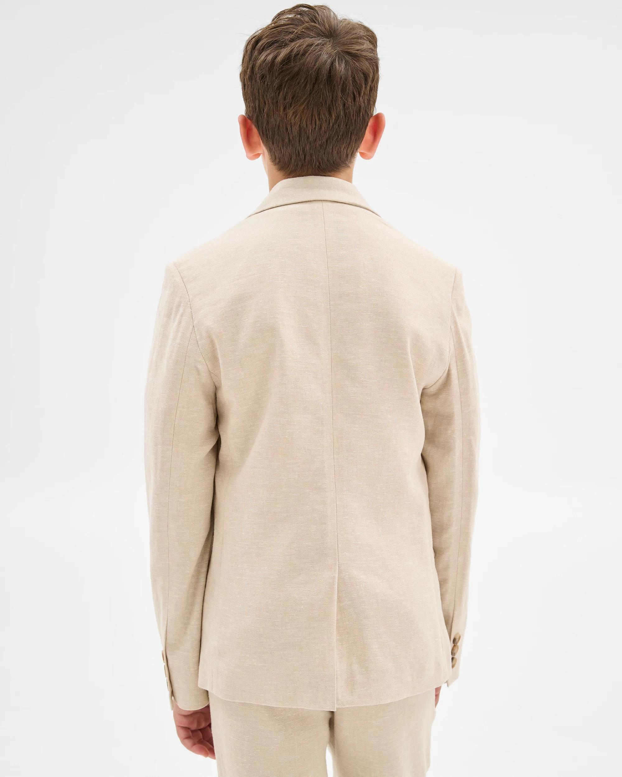 4 Target Boys Linen Blend Suiting Jacket NEUTRAL, 4 of 10