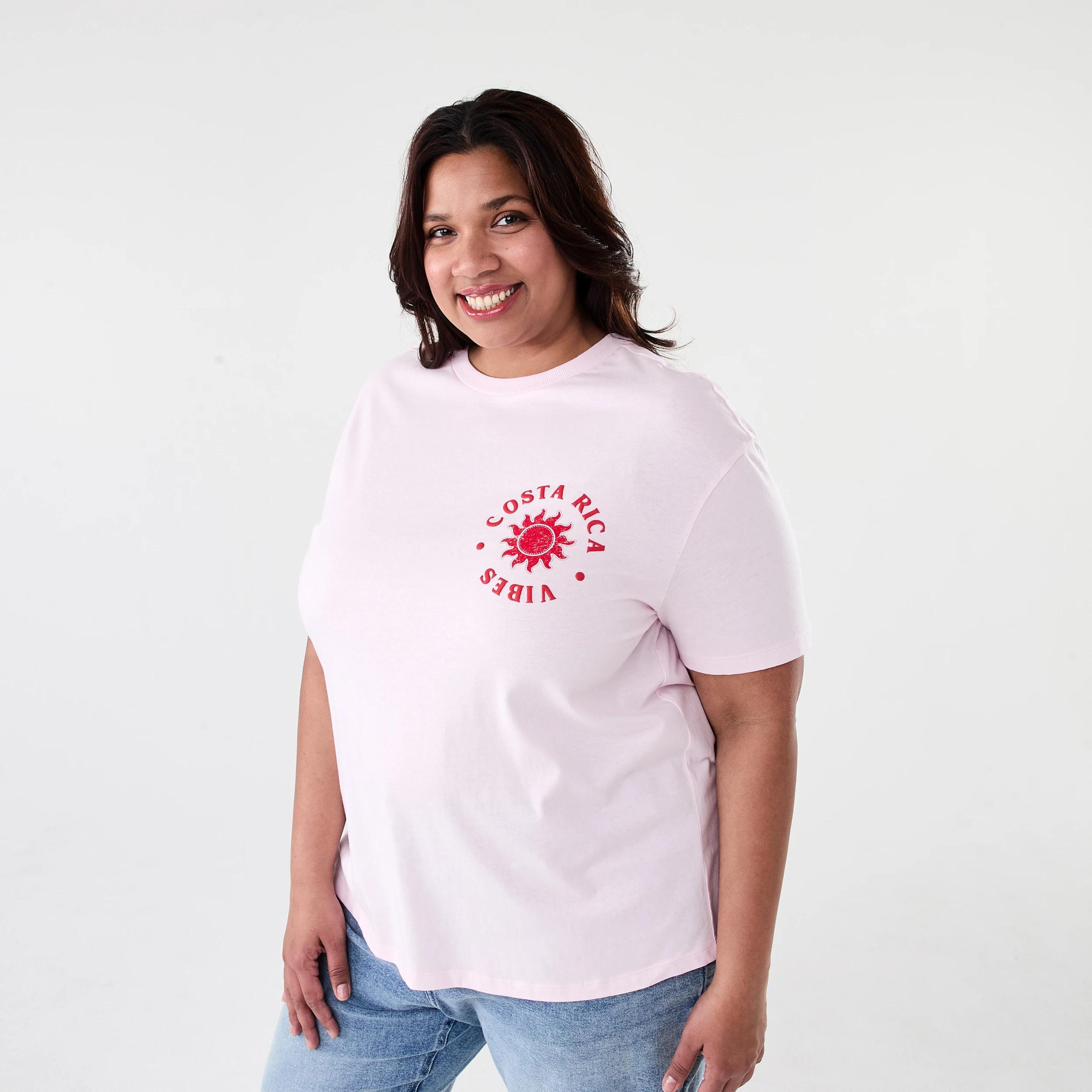 2 Curve Short Sleeve Boyfriend T-shirt Costa Rica, 2 of 6