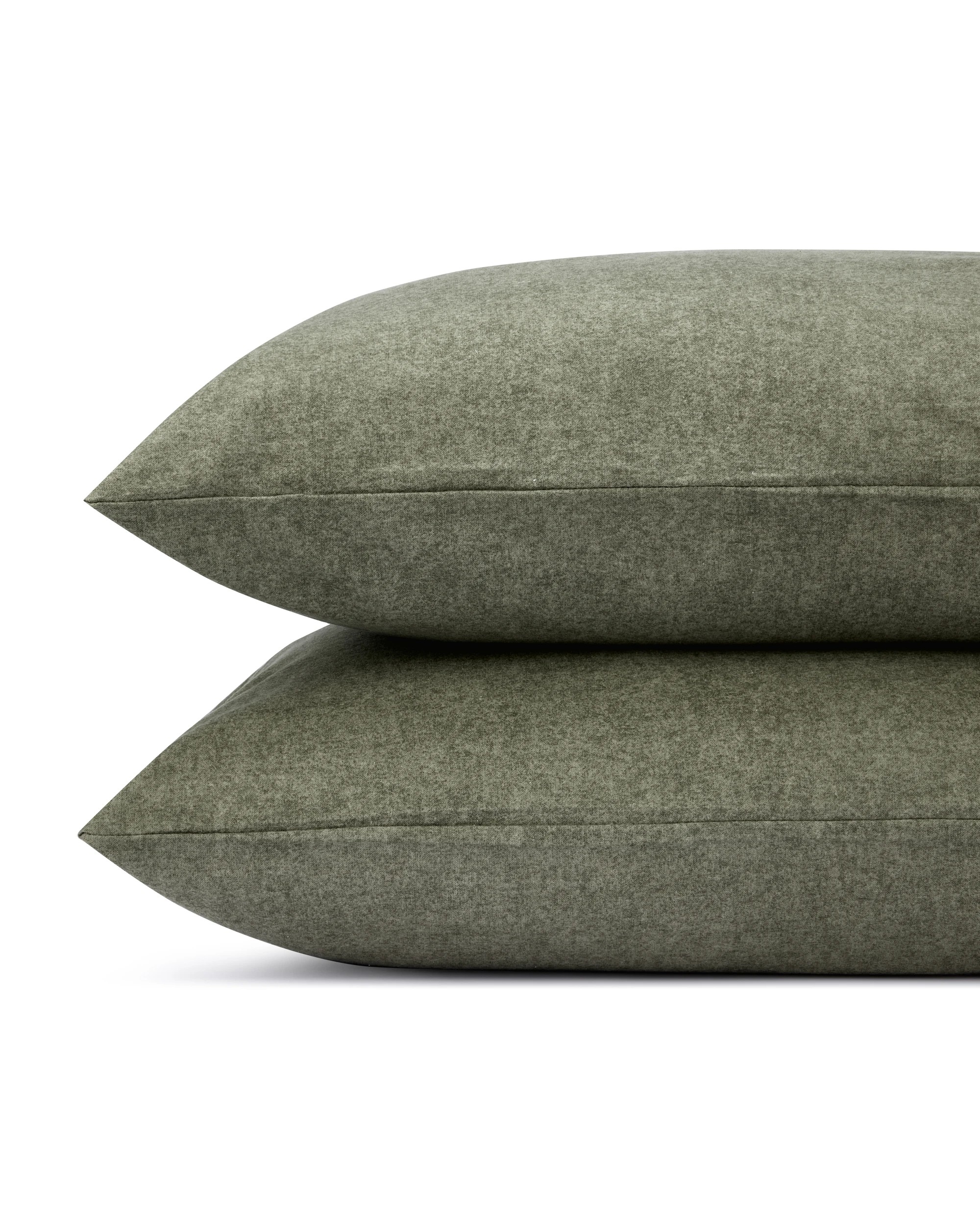 2 Marle Cotton Flannelette Sheet Set - Queen Bed, Green, 2 of 7