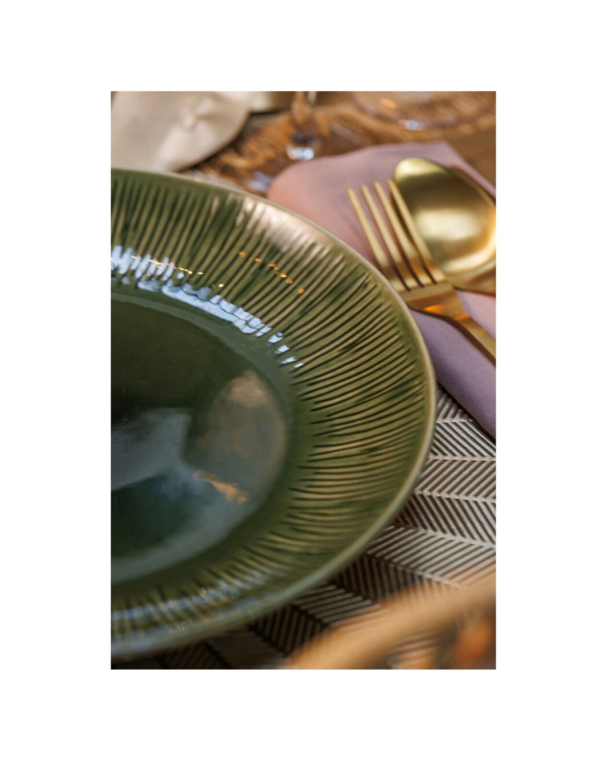 3 Mikasa 4pc Stoneware Dinner Plate Set 27cm - Green, 3 of 7