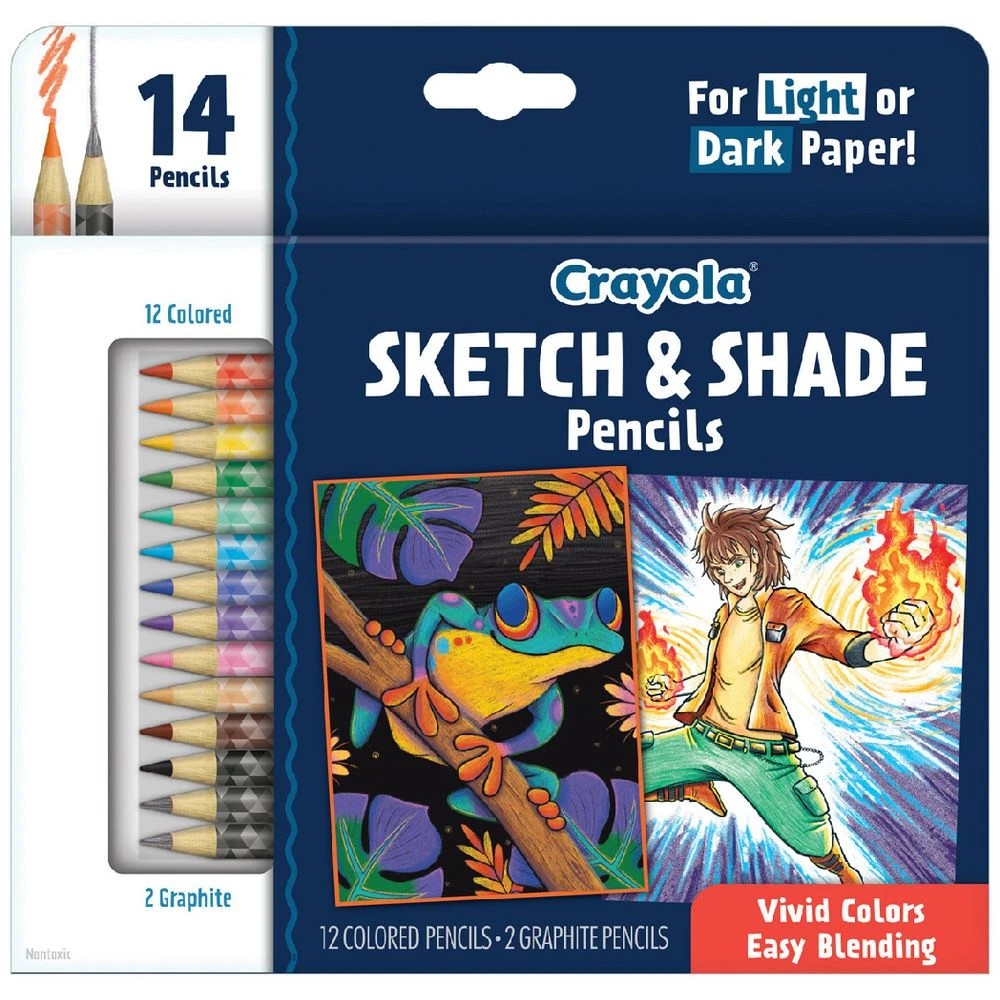 1 Crayola Sketch and Shade Pencils 14 Pack, 1 of 7