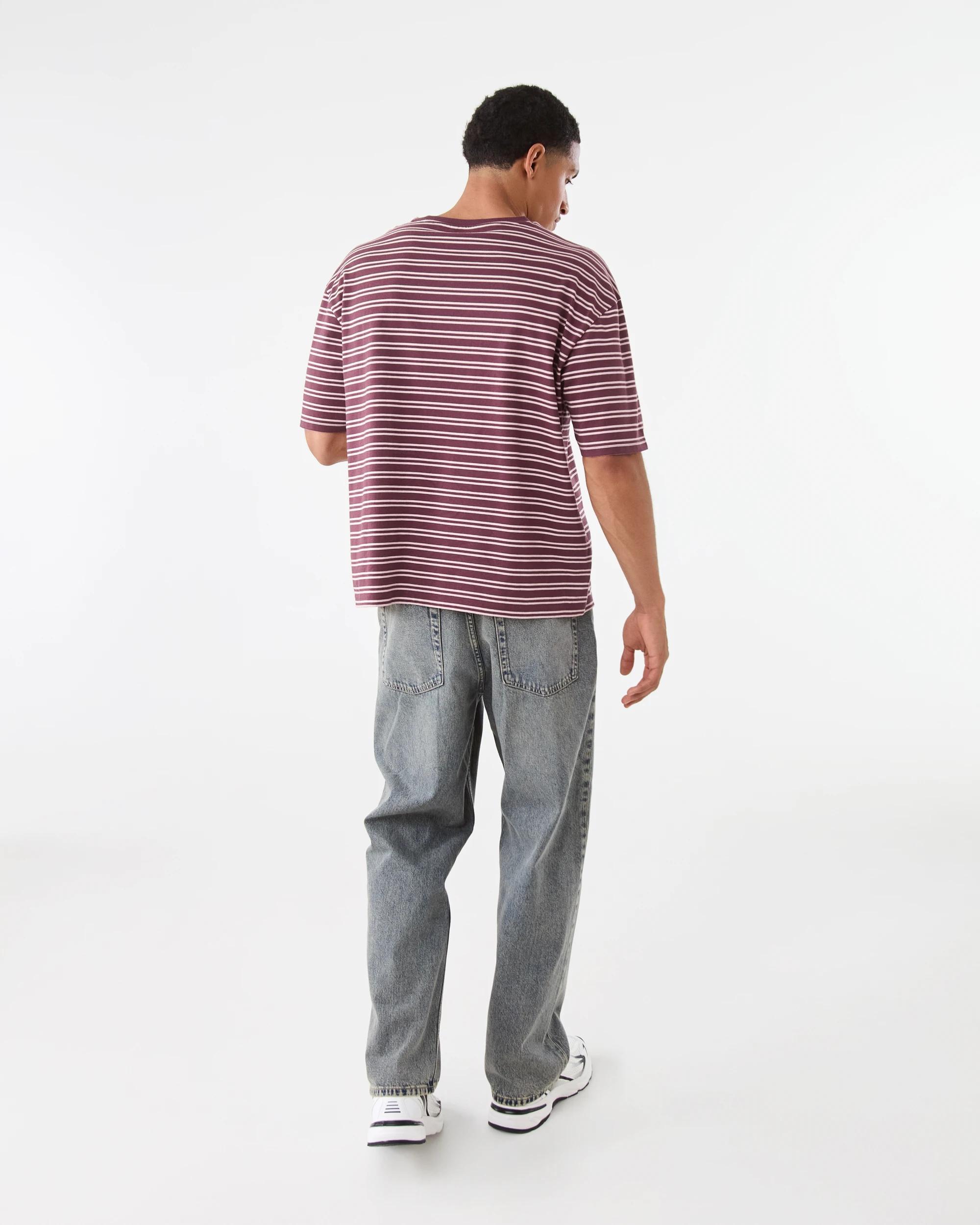 4 Boxy Stripe T-Shirt Red Ny, 4 of 6
