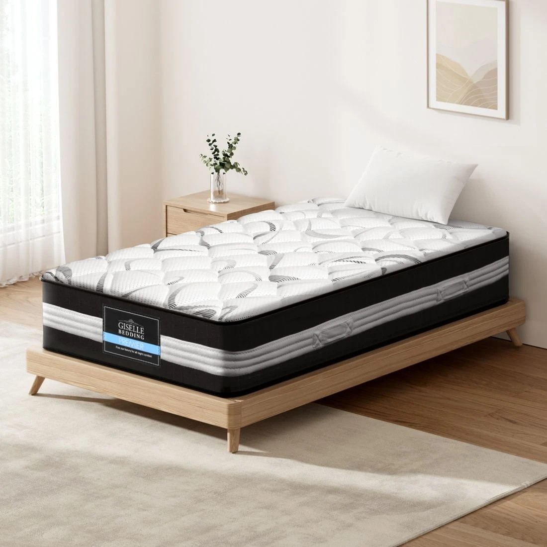 3 Giselle Bedding 30cm Mattress Medium Firm Single - Single Bed - Multi, 3 of 7
