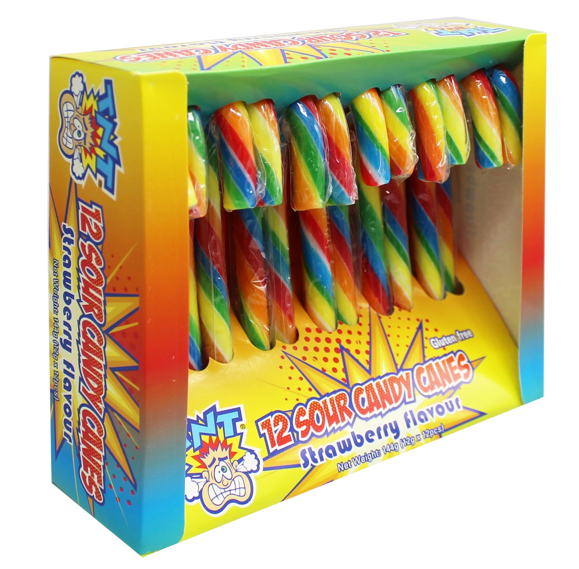 2 12 Pack TNT Sour Candy Canes 144g, 2 of 3