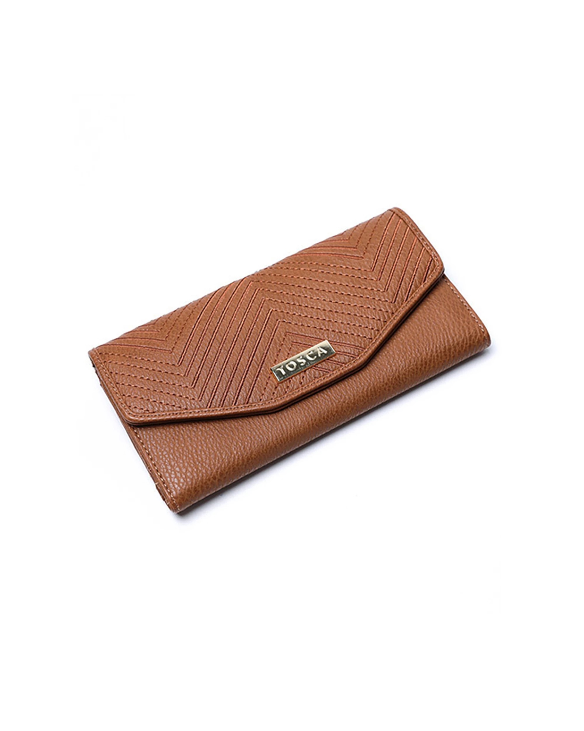 1 Tosca Women's/Ladie's Card/Cash Holder Wallet Purse - Brown, 1 of 1