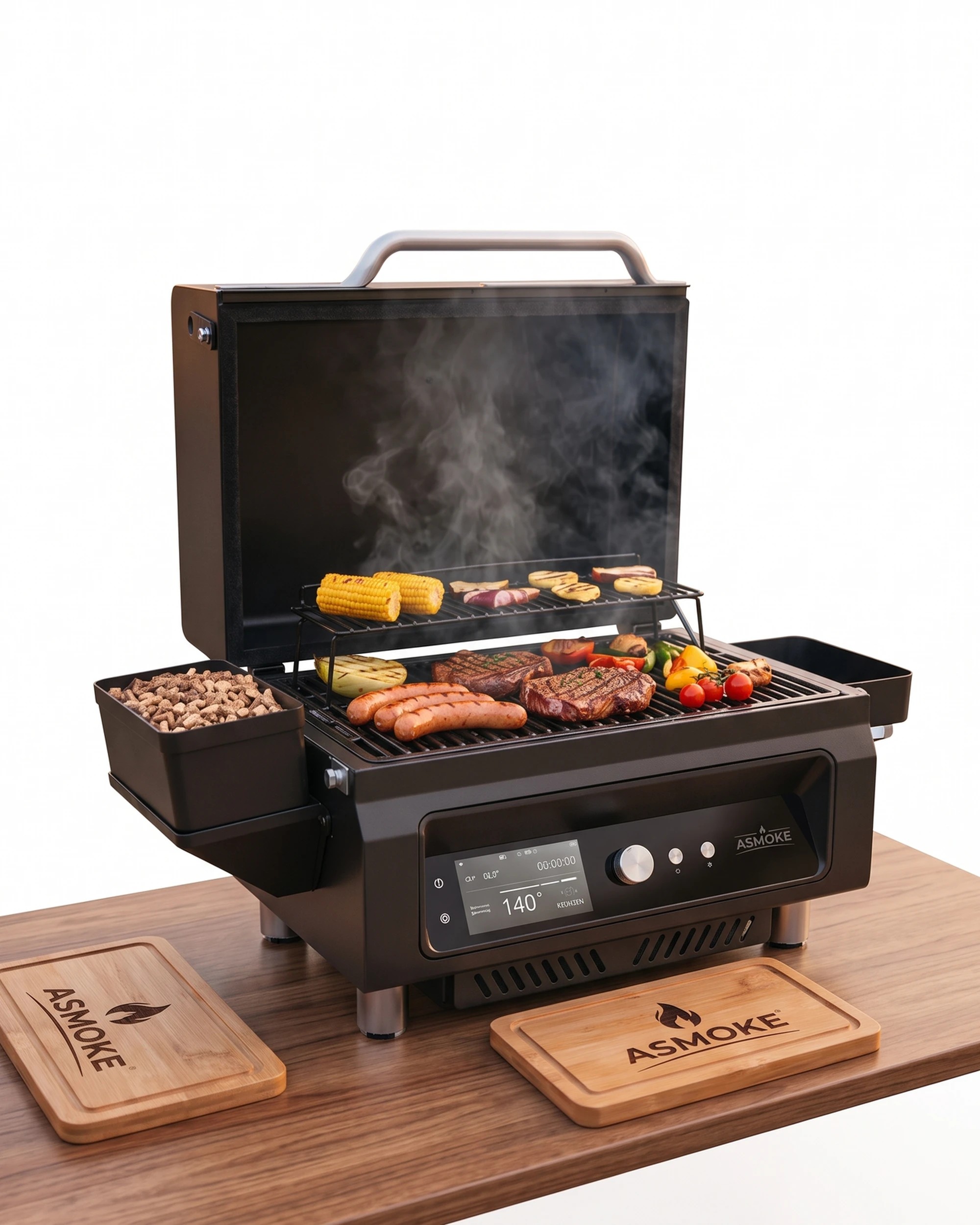 10 ASMOKE Essential Portable Wood Pellet Grill & Smart Smoker with Built in Screen, 10 of 10