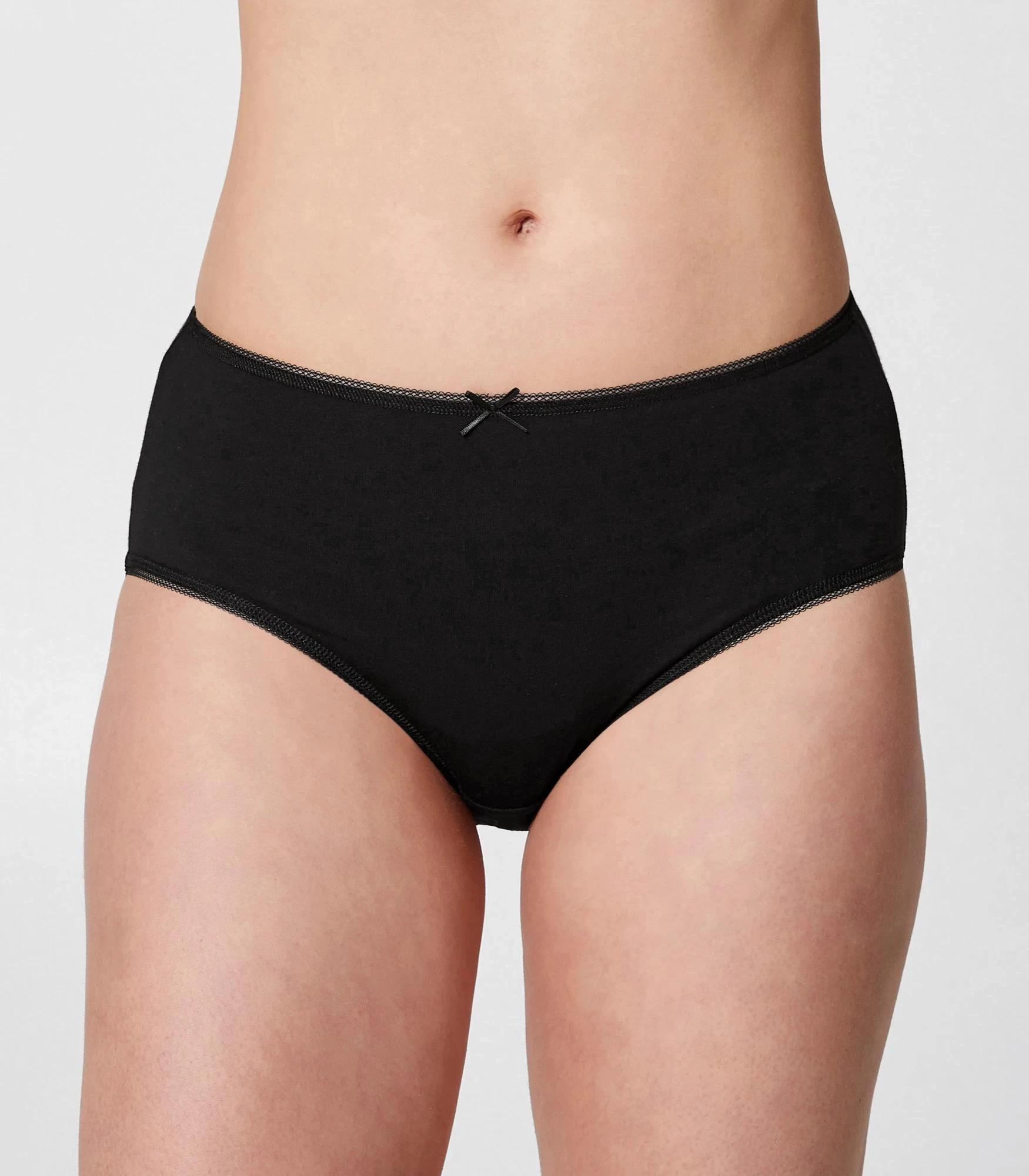 4 Target 5 Pack Cotton/Elastane Midi Briefs BLACK, 4 of 5