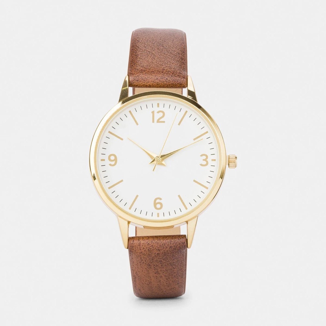 1 Skinny Watch - Brown & Gold Look, 1 of 6