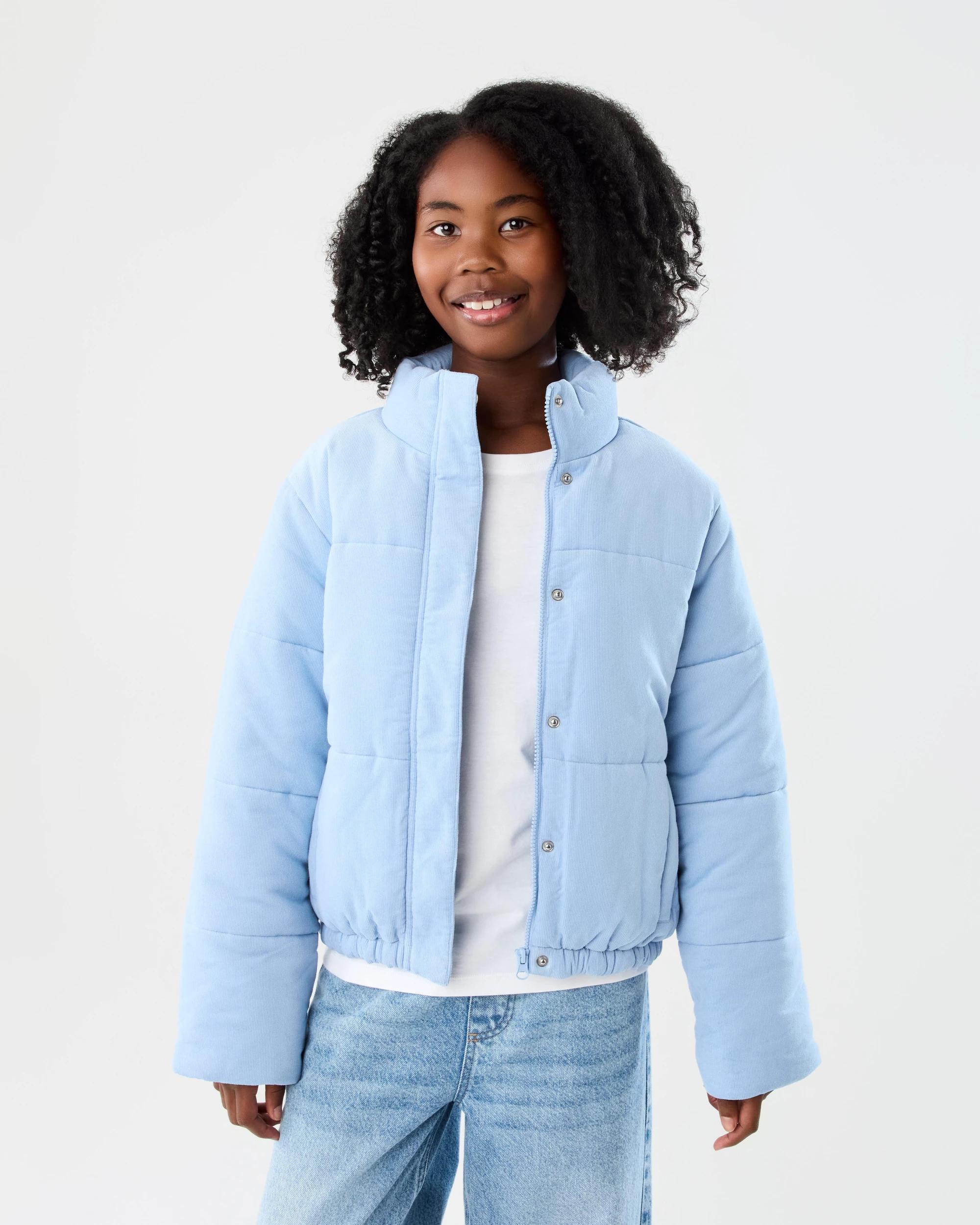 2 Corduroy Puffer Jacket Blu Kntky, 2 of 9