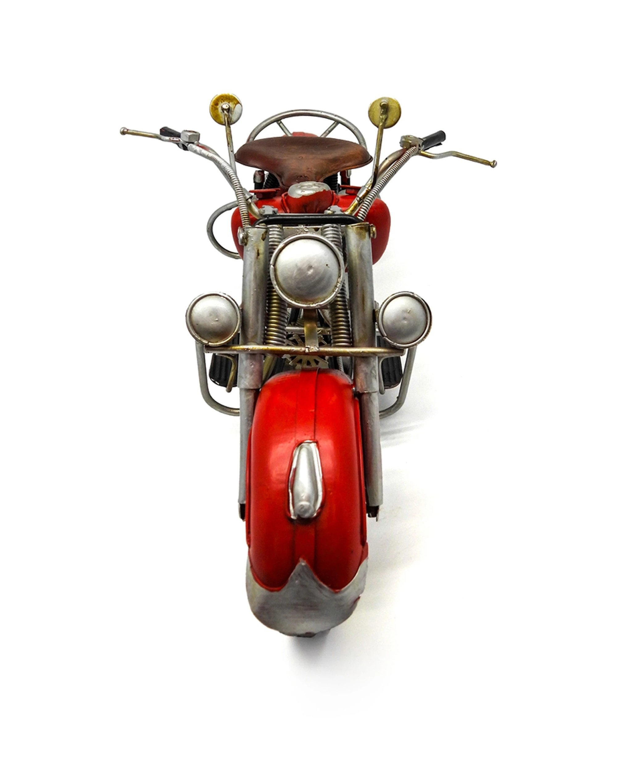 2 Boyle Metal Ornament Home Decor Collectible 1948 Chief Motorcycle 41x21x20.8cm - Red, 2 of 3