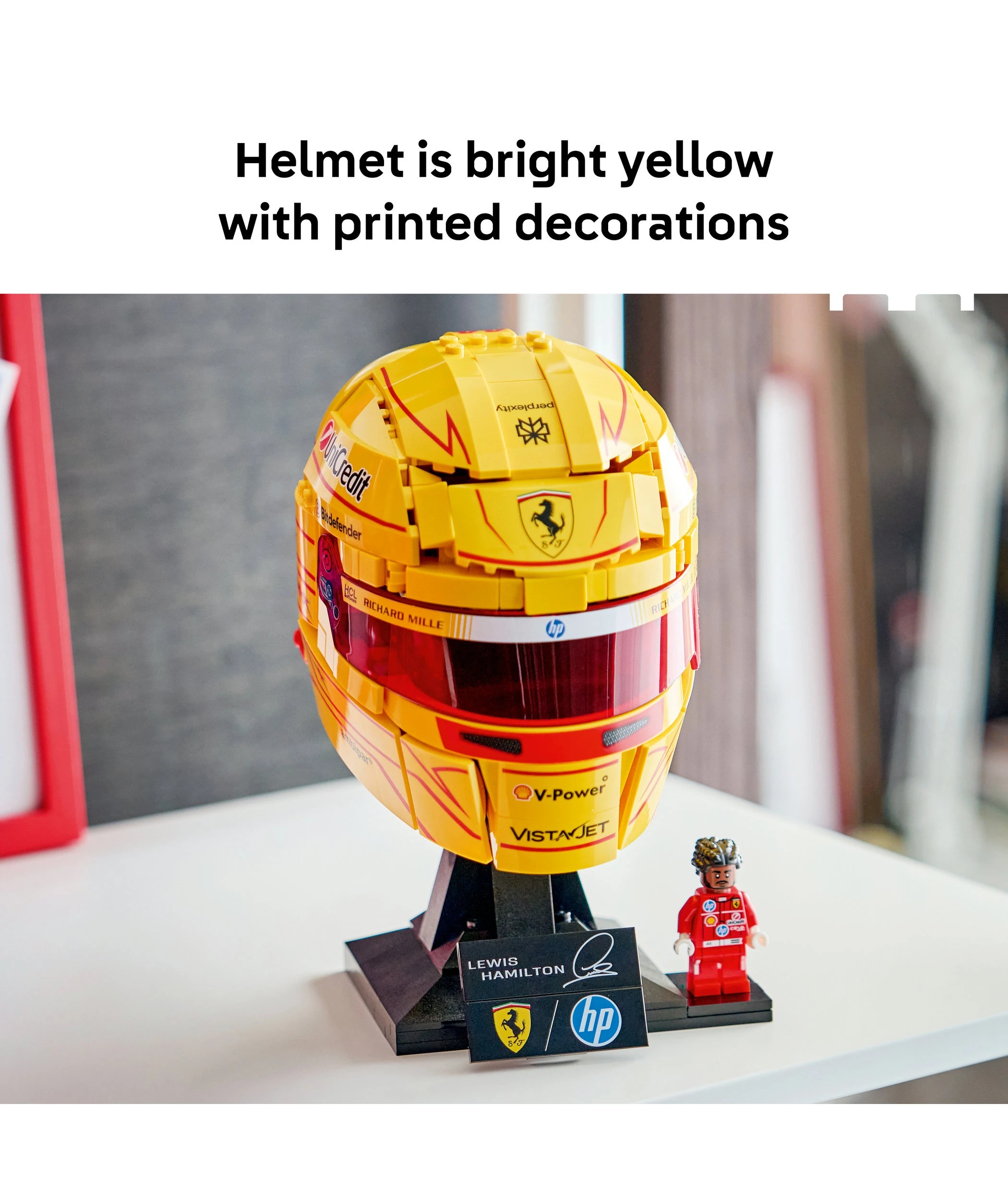 4 LEGO Editions Formula 1 Scuderia Ferrari HP Lewis Hamilton Helmet 43022, 4 of 10