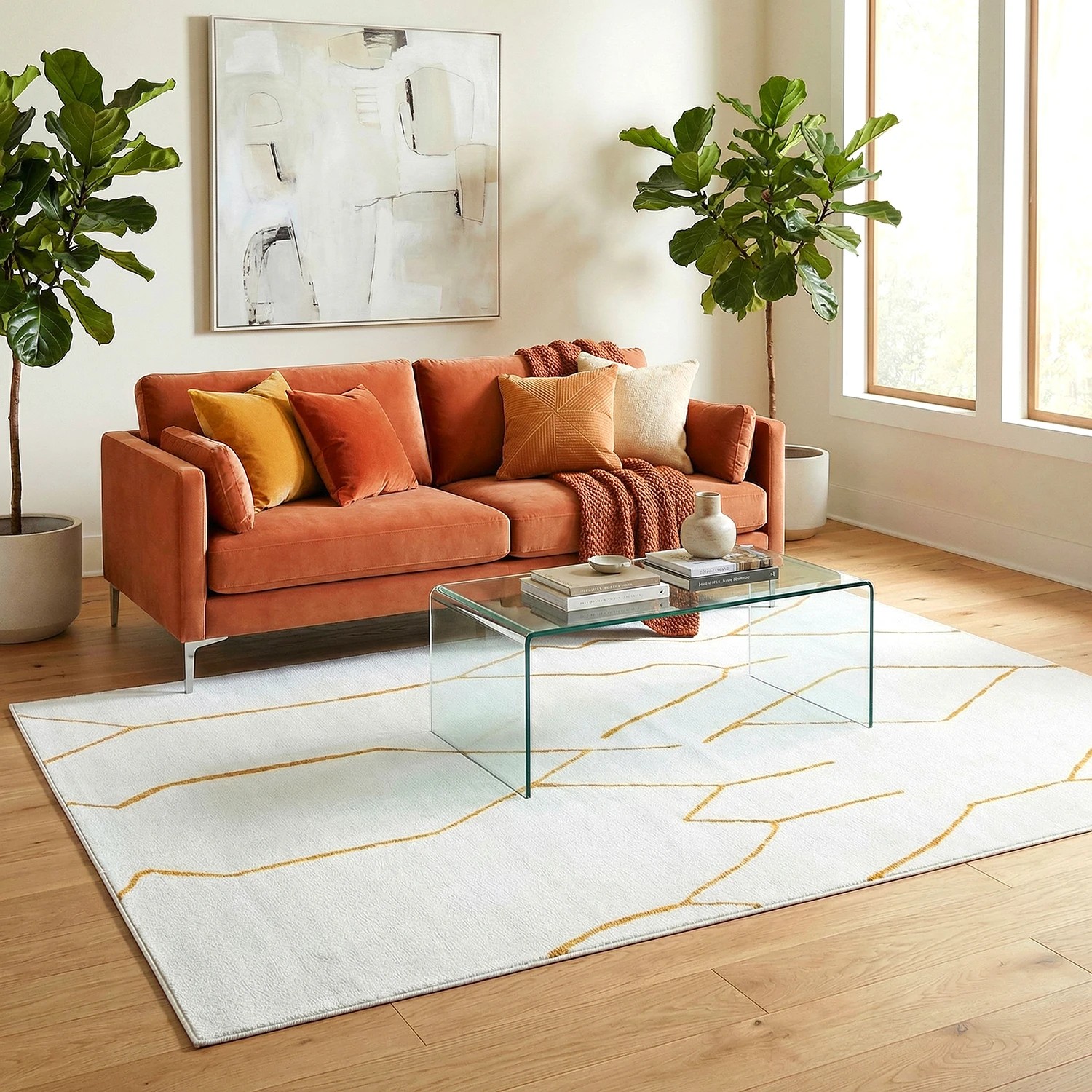 1 Common Ground Rugs Elysium Ivy 230x160cm - Medium Floor Rug - Natural, 1 of 9