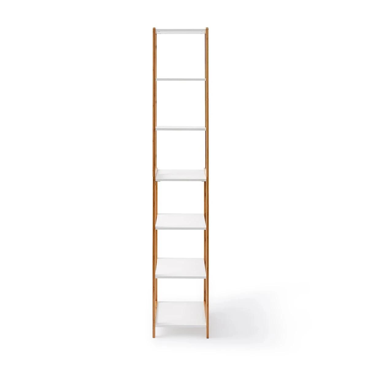 9 Bamboo and White 7 Tier Shelf, 9 of 11