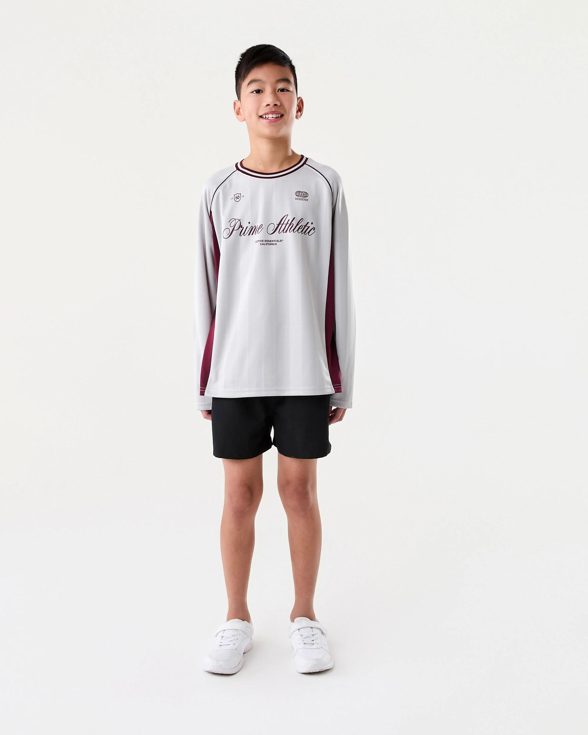 7 Long Sleeve Mesh Sports T-shirt Gry Slogan, 7 of 8